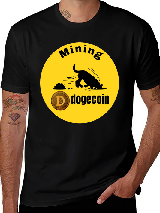 Dogecoin Mining T-Shirt - Crypto HODL Tee