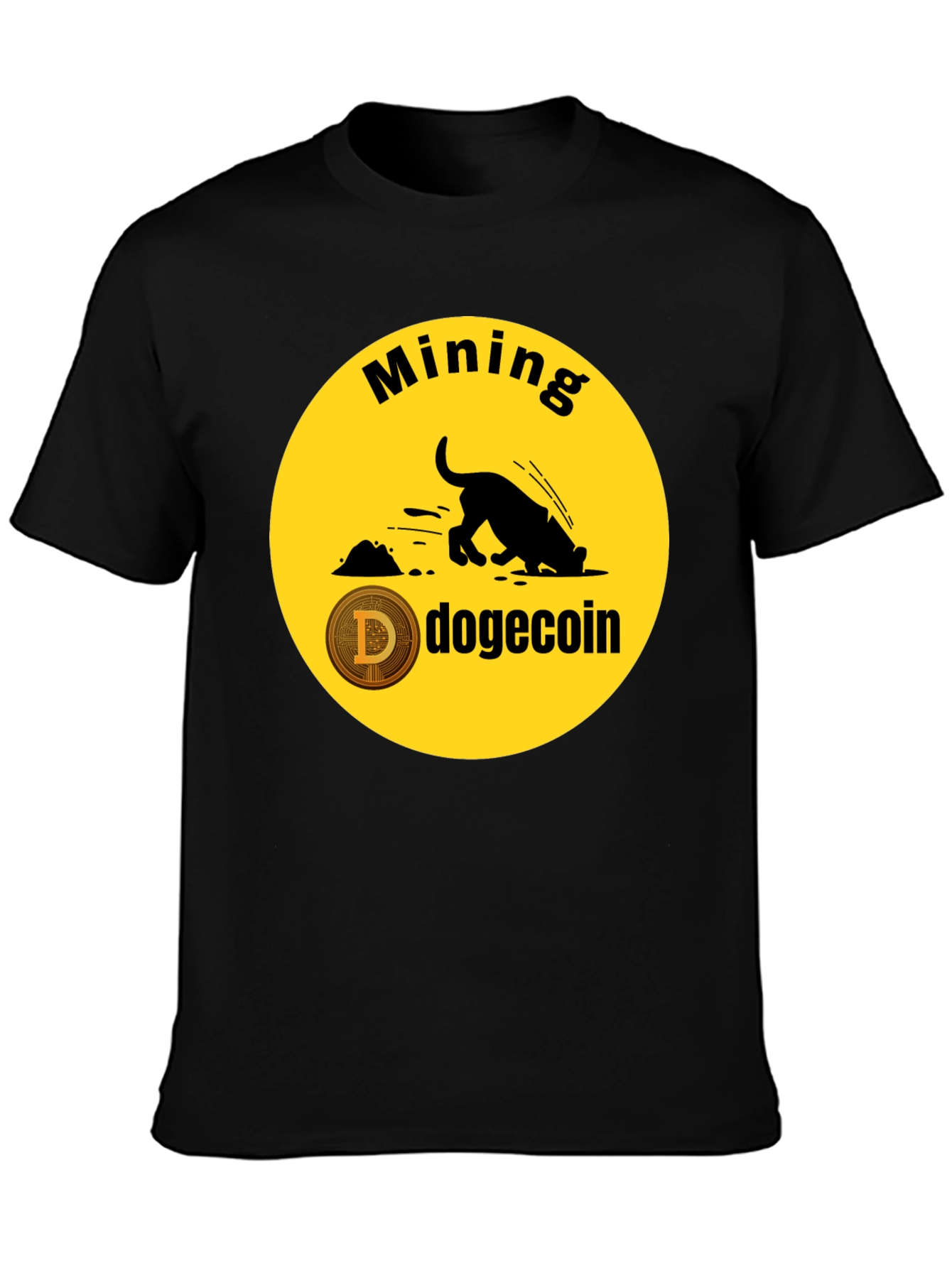 Dogecoin Mining T-Shirt - Crypto HODL Tee