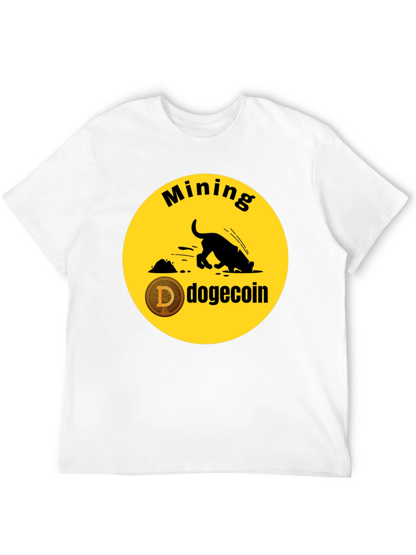Dogecoin Mining T-Shirt - Crypto HODL Tee