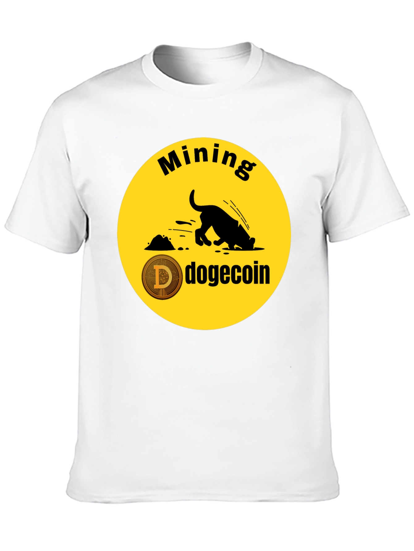 Dogecoin Mining T-Shirt - Crypto HODL Tee