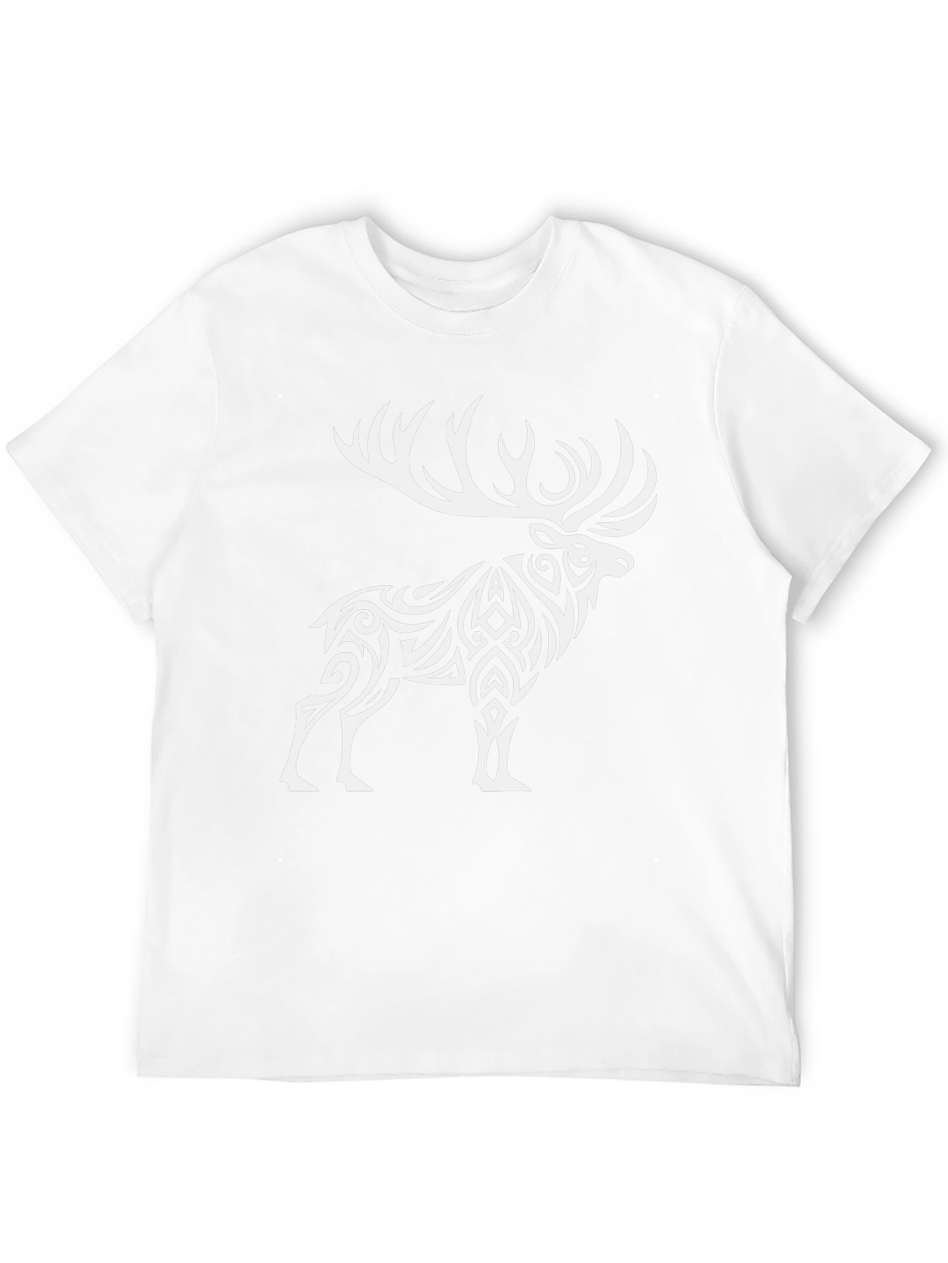 Tribal Elk Graphic Tee - Black
