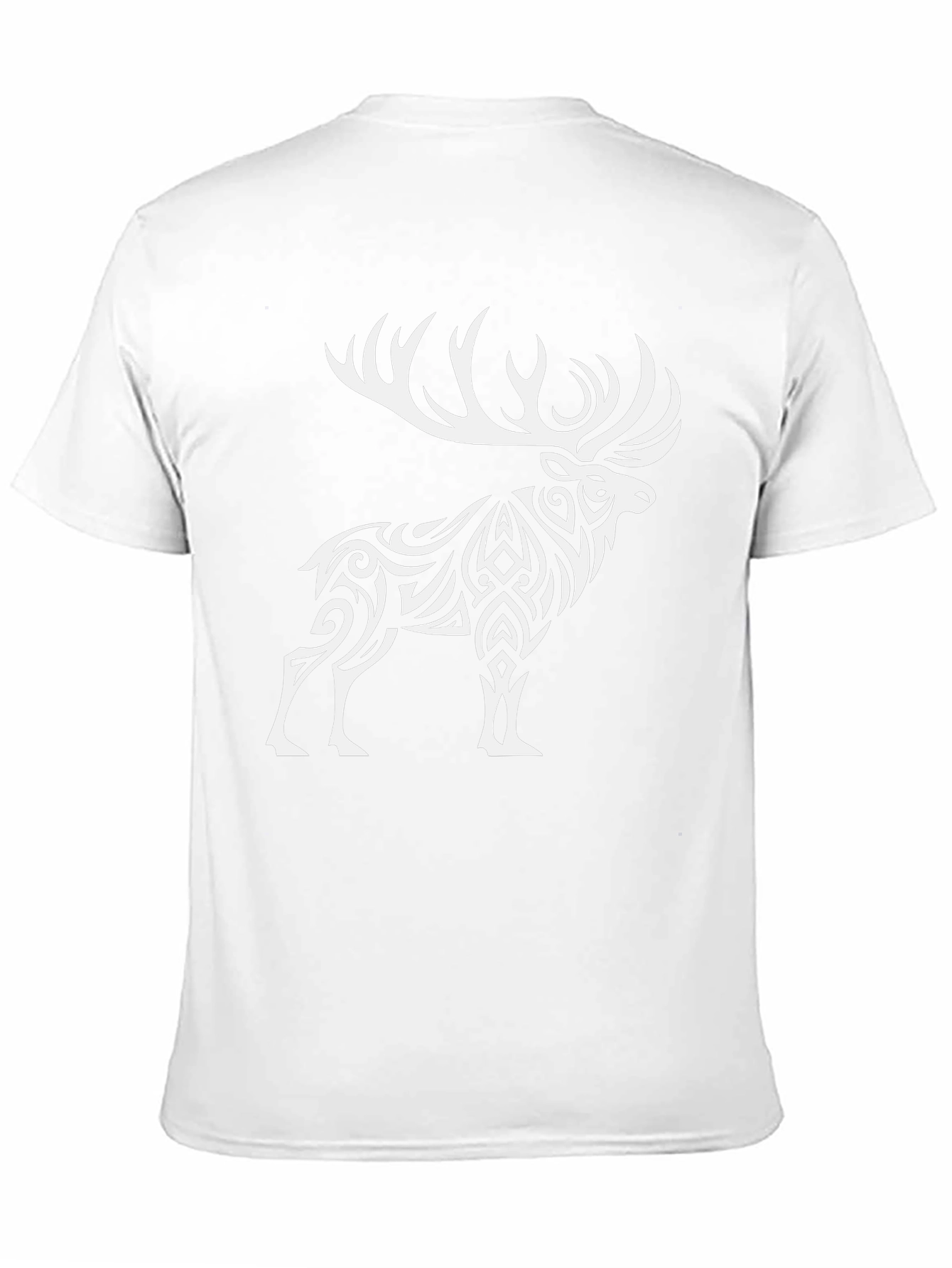Tribal Elk Graphic Tee - Black