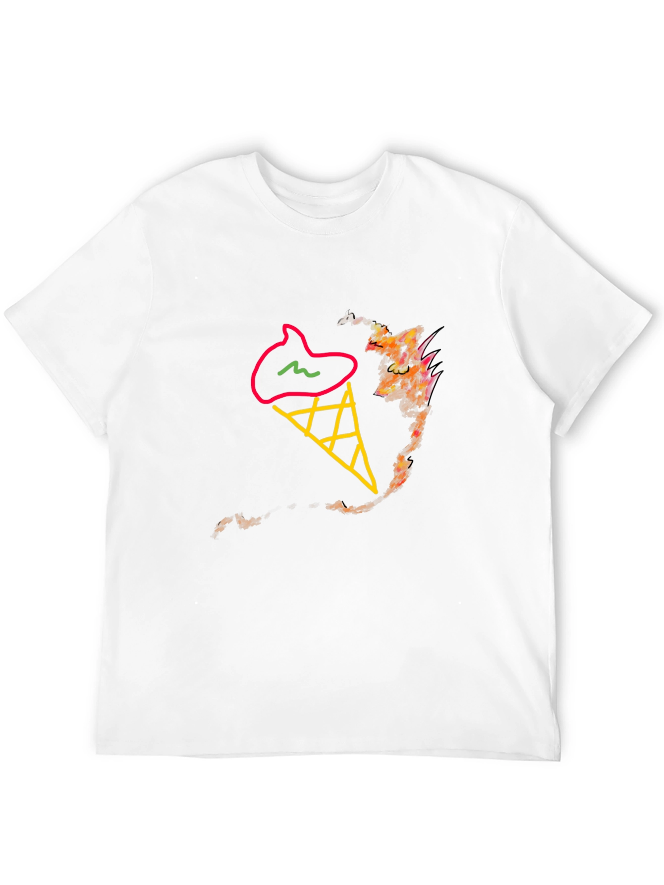 Ice Cream Cone Graphic Tee - Stylish & Unique