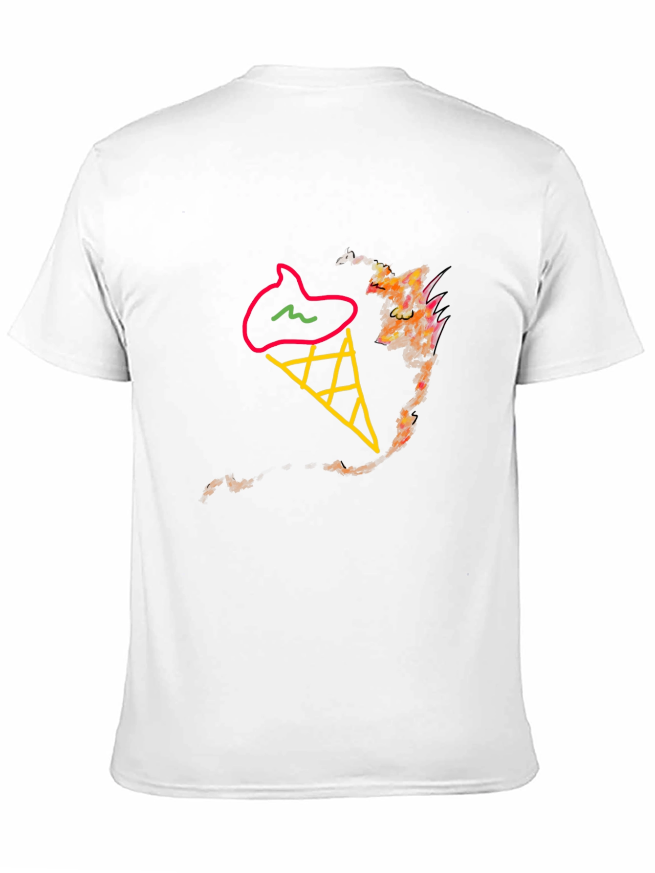 Ice Cream Cone Graphic Tee - Stylish & Unique