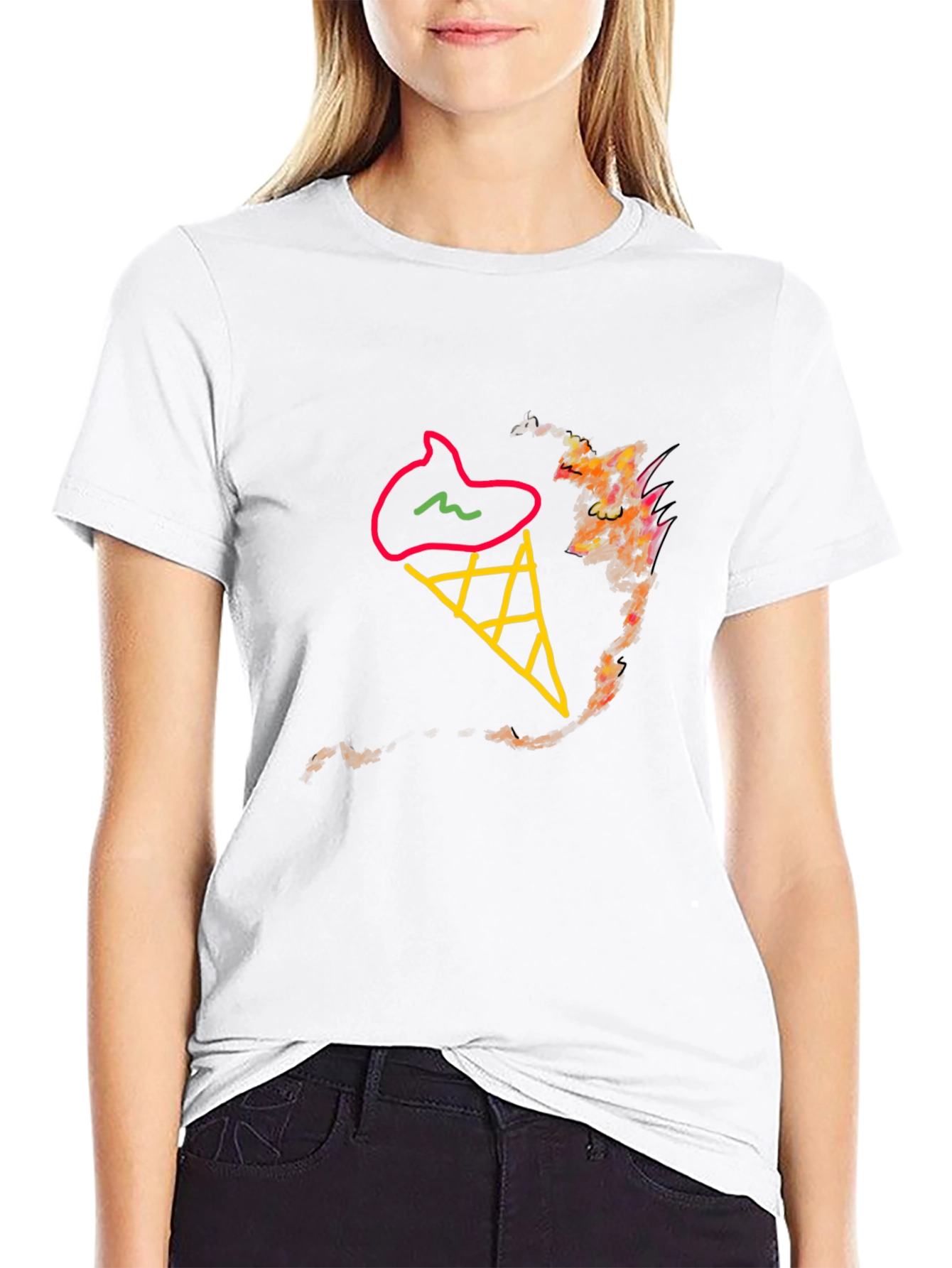 Ice Cream Cone Graphic Tee - Stylish & Unique