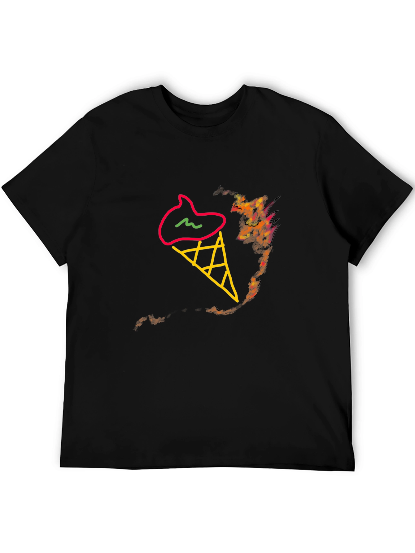 Ice Cream Cone Graphic Tee - Stylish & Unique