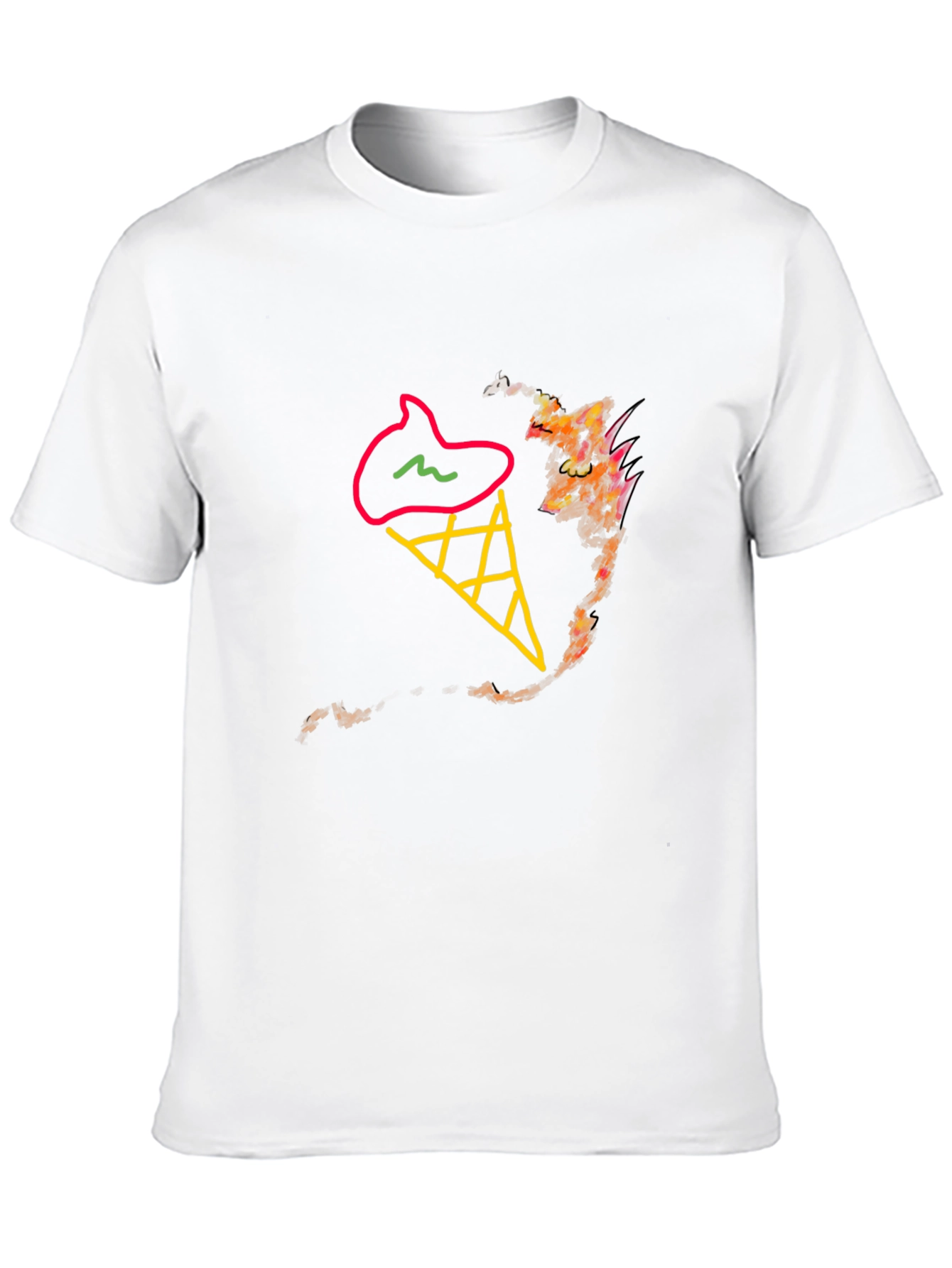 Ice Cream Cone Graphic Tee - Stylish & Unique