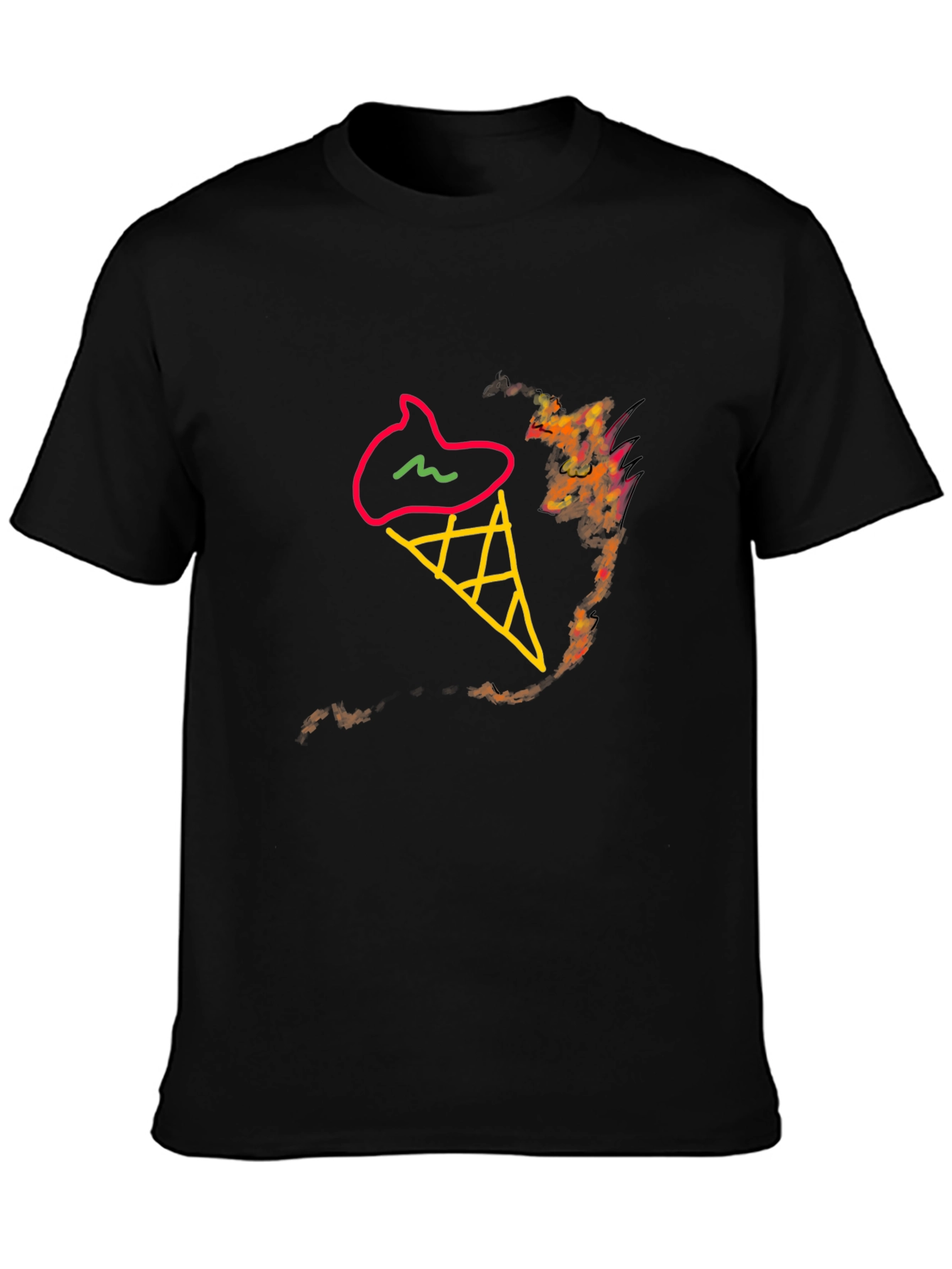 Ice Cream Cone Graphic Tee - Stylish & Unique