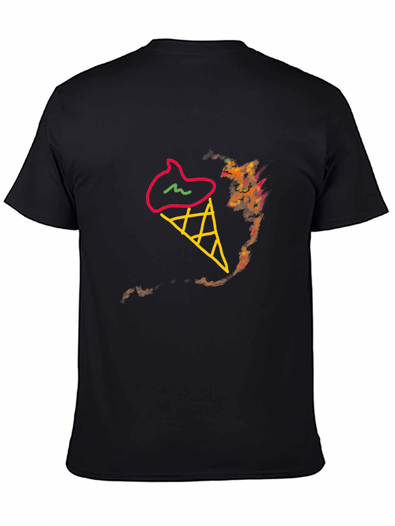 Ice Cream Cone Graphic Tee - Stylish & Unique