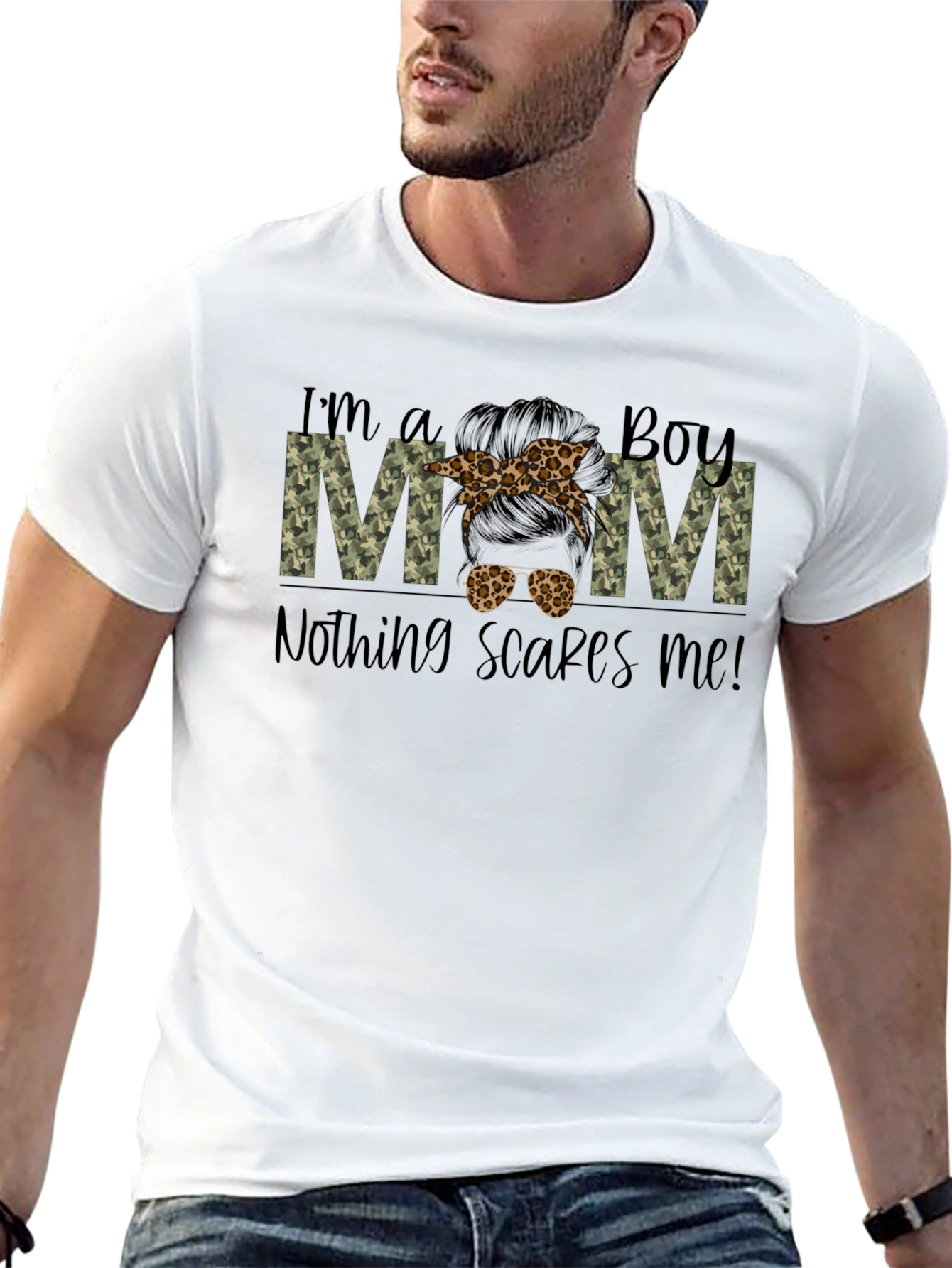 Boy Mom Camo T-Shirt