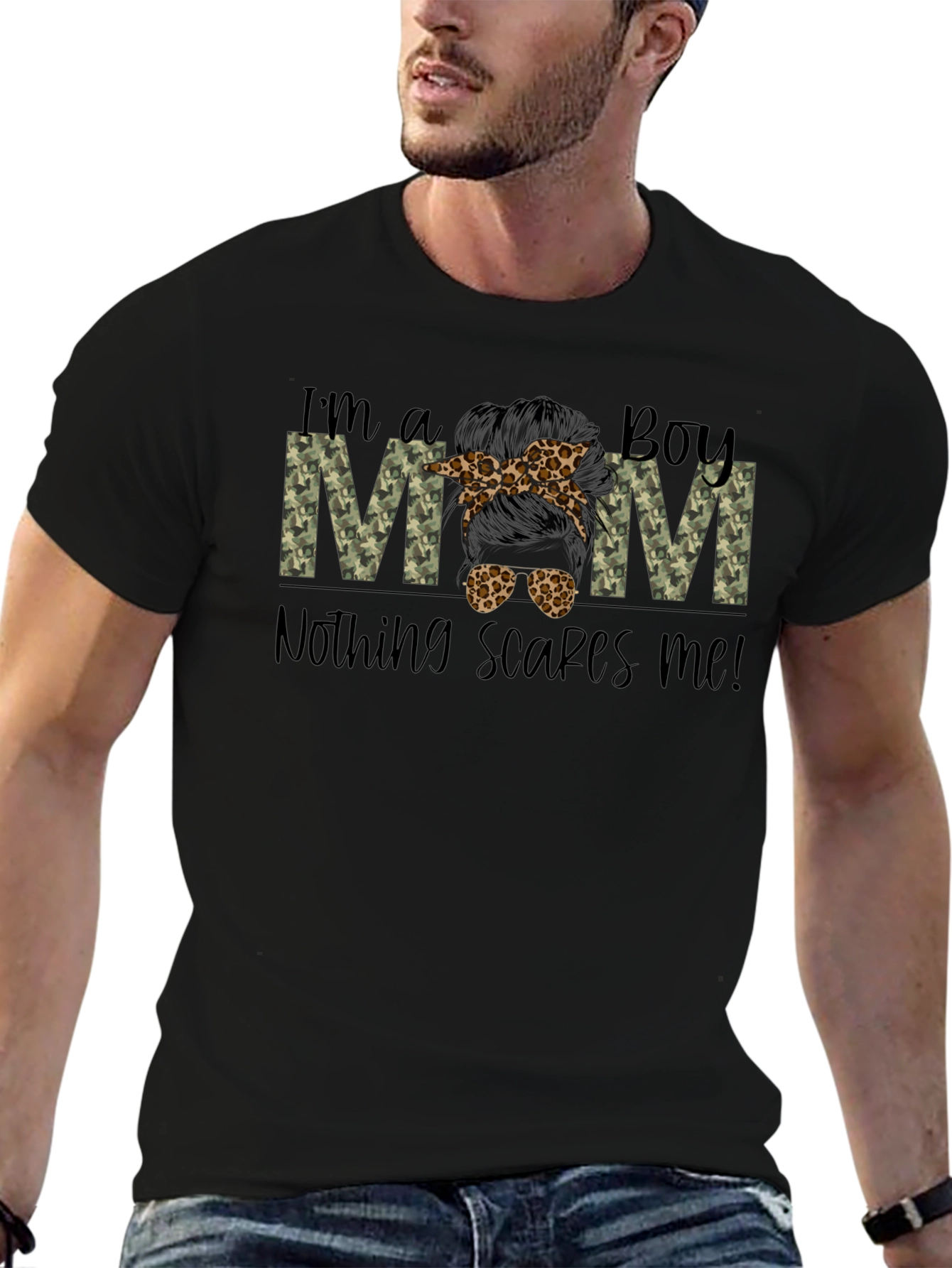 Boy Mom Camo T-Shirt