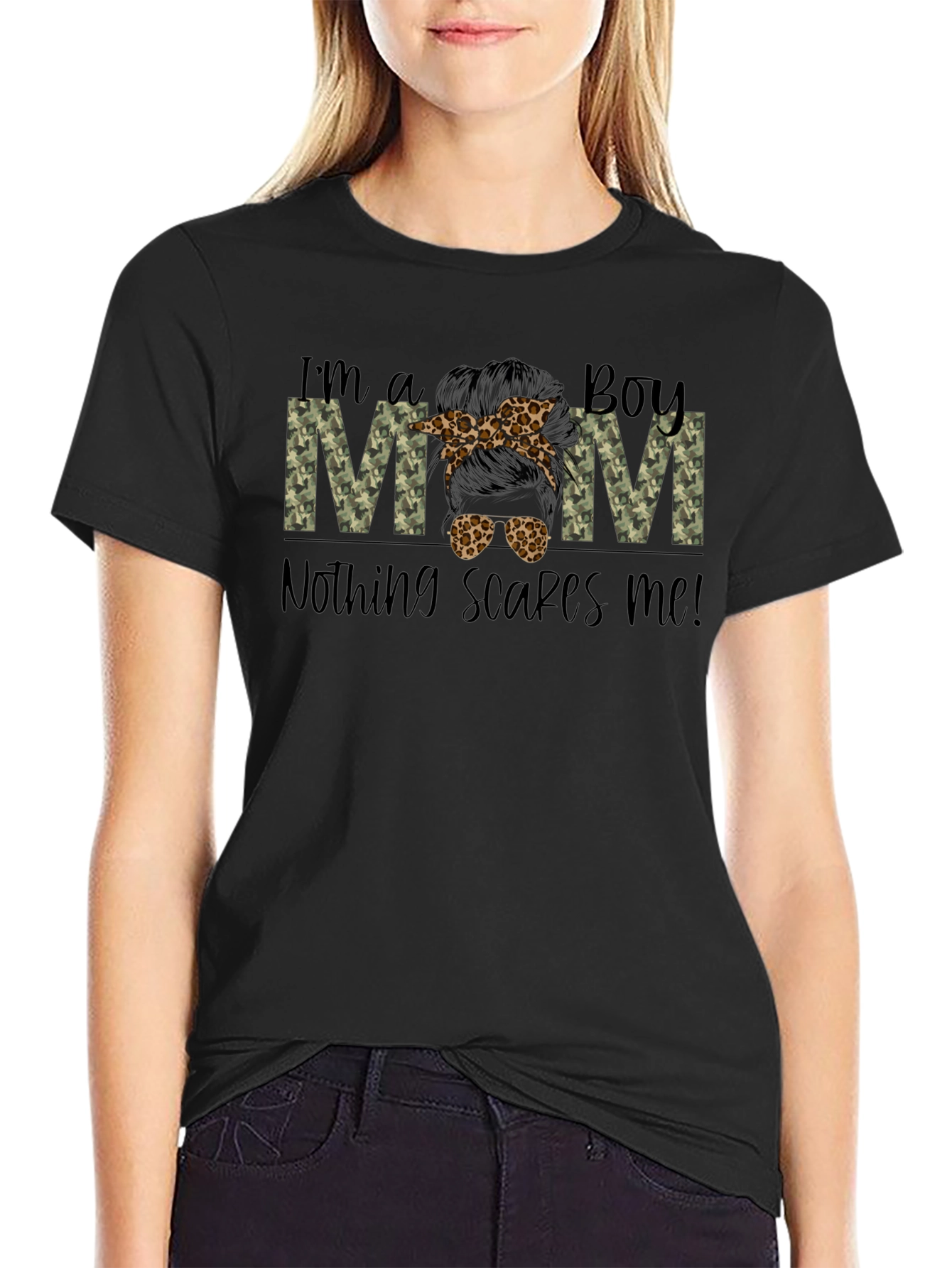 Boy Mom Camo T-Shirt