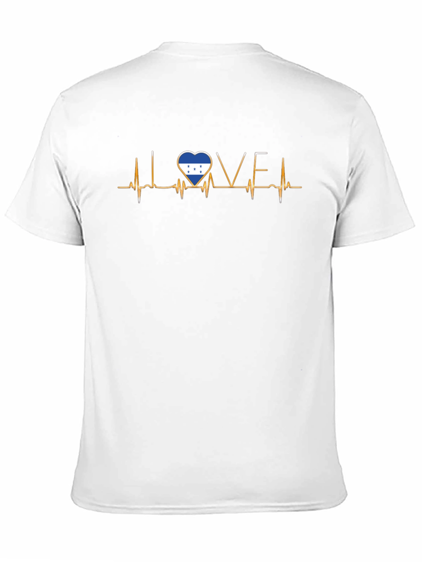 Honduras Flag Heartbeat Love T-Shirt