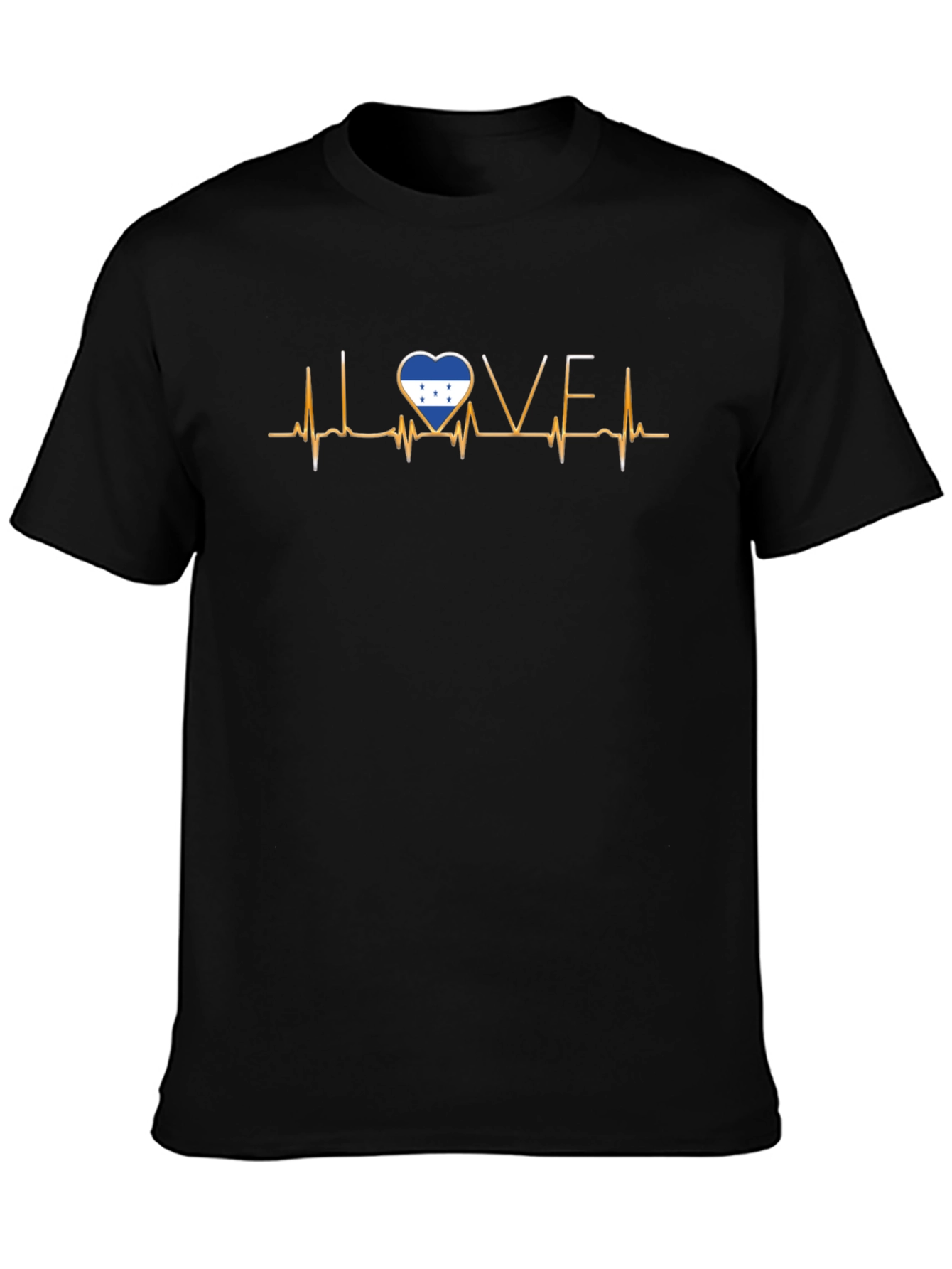 Honduras Flag Heartbeat Love T-Shirt