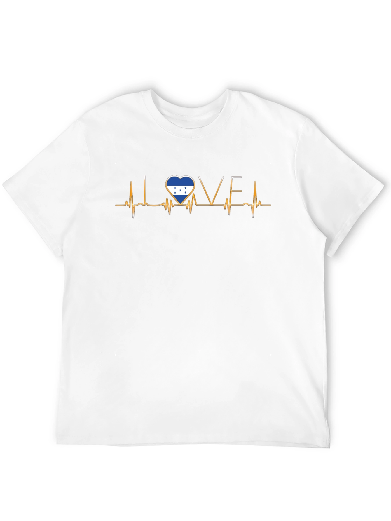 Honduras Flag Heartbeat Love T-Shirt