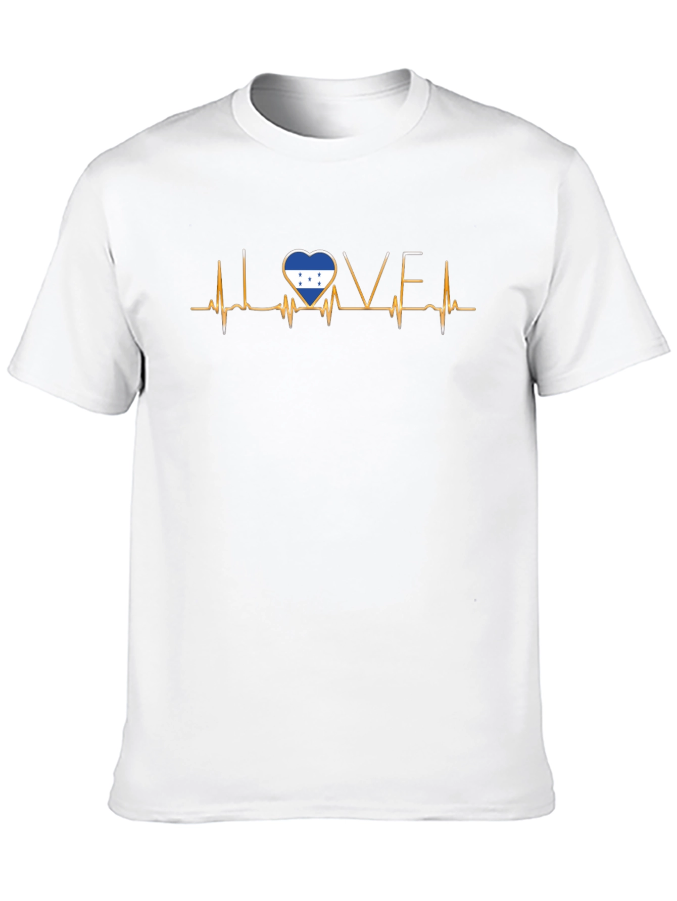 Honduras Flag Heartbeat Love T-Shirt