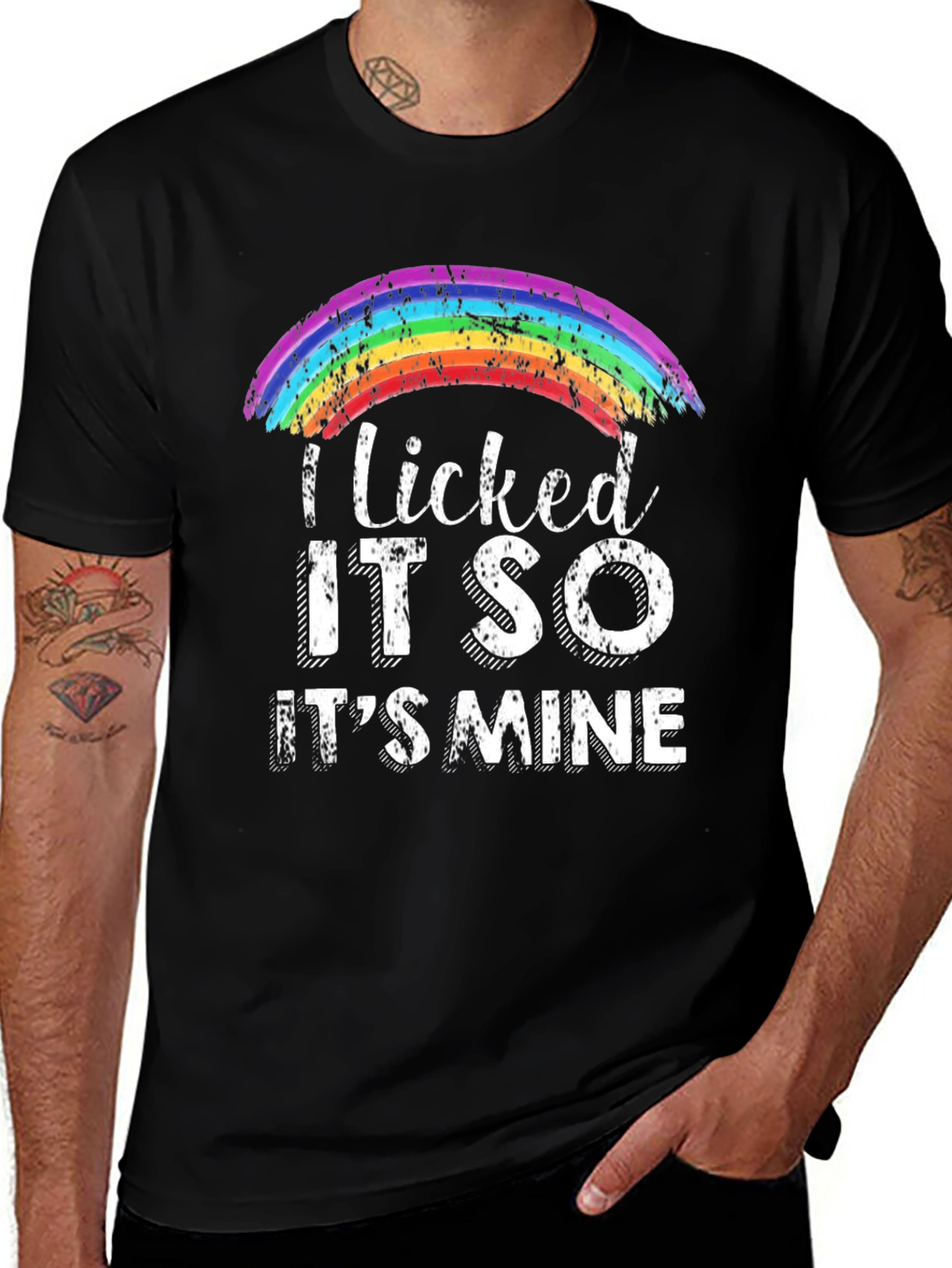 I Licked It So Its Mine Rainbow Pride T-Shirt