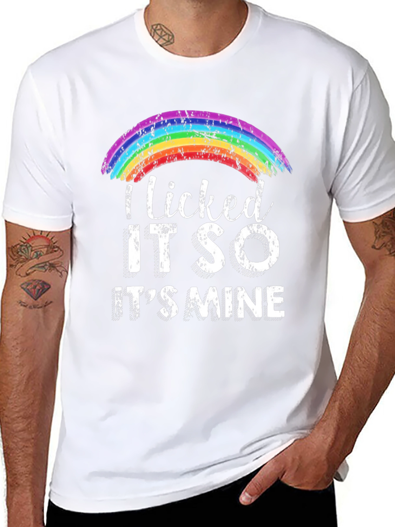 I Licked It So Its Mine Rainbow Pride T-Shirt