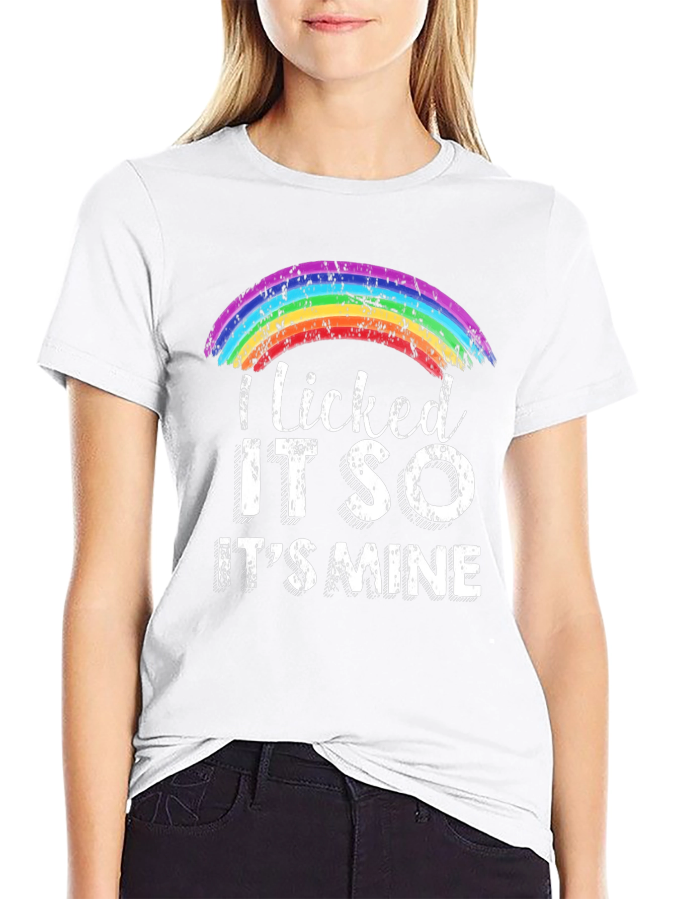 I Licked It So Its Mine Rainbow Pride T-Shirt