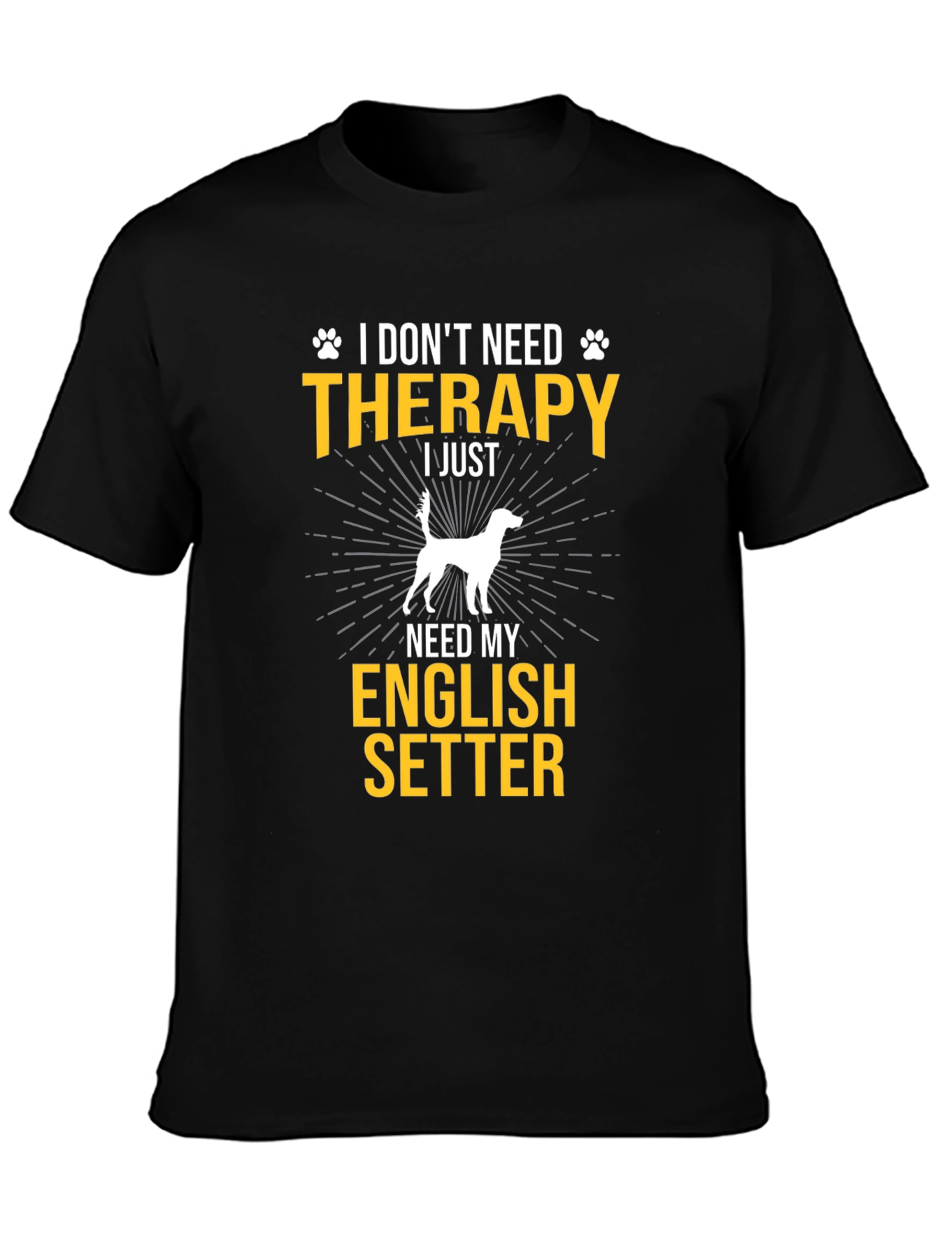 English Setter Dog T-Shirt - Therapy Alternative