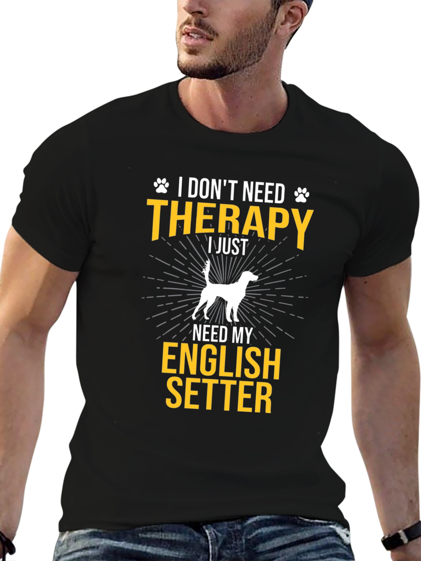English Setter Dog T-Shirt - Therapy Alternative