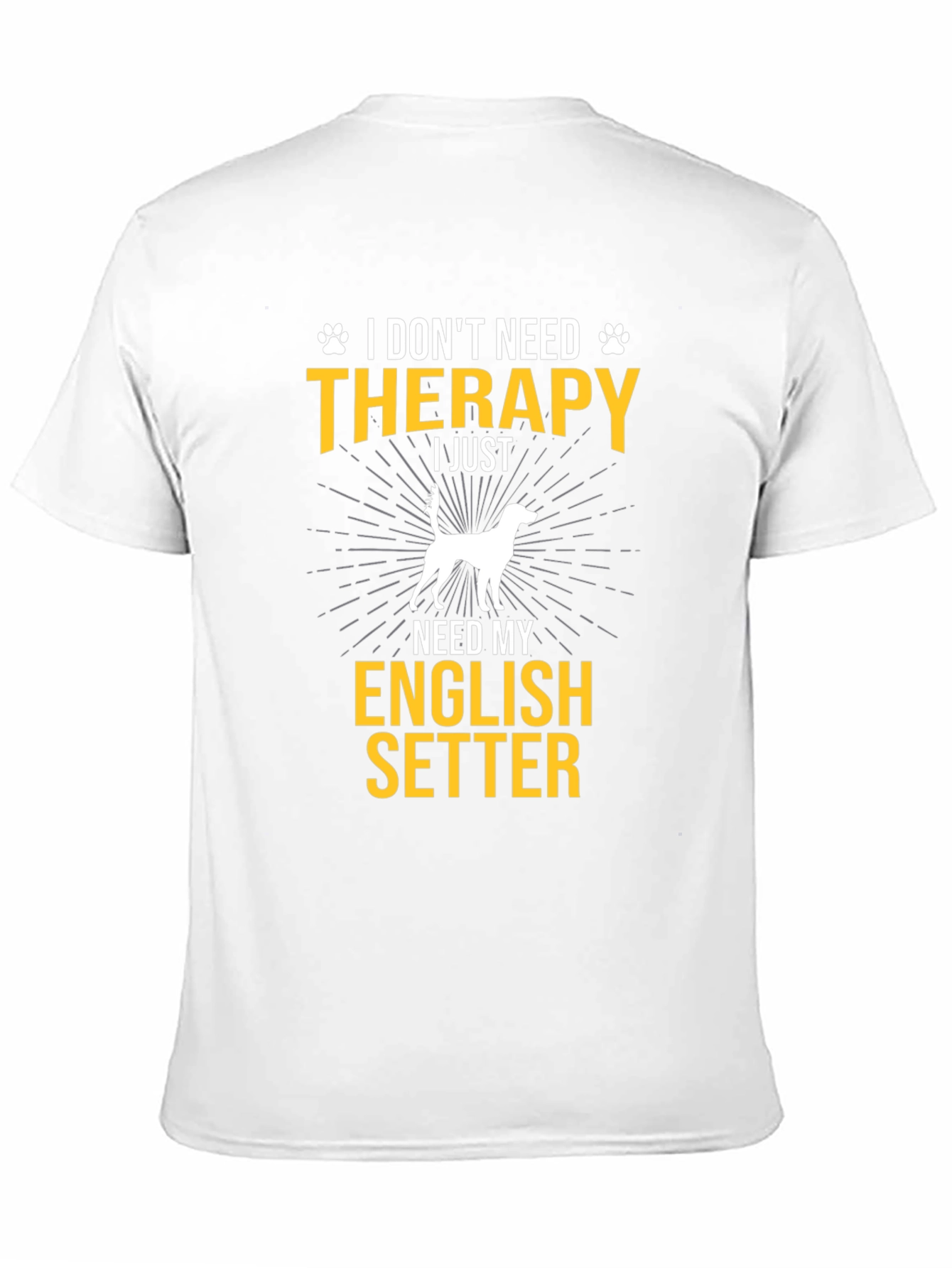 English Setter Dog T-Shirt - Therapy Alternative