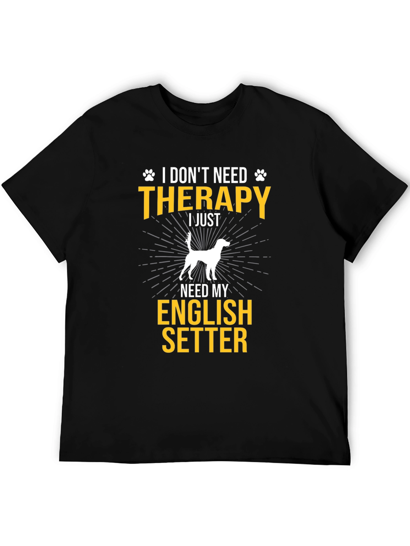 English Setter Dog T-Shirt - Therapy Alternative