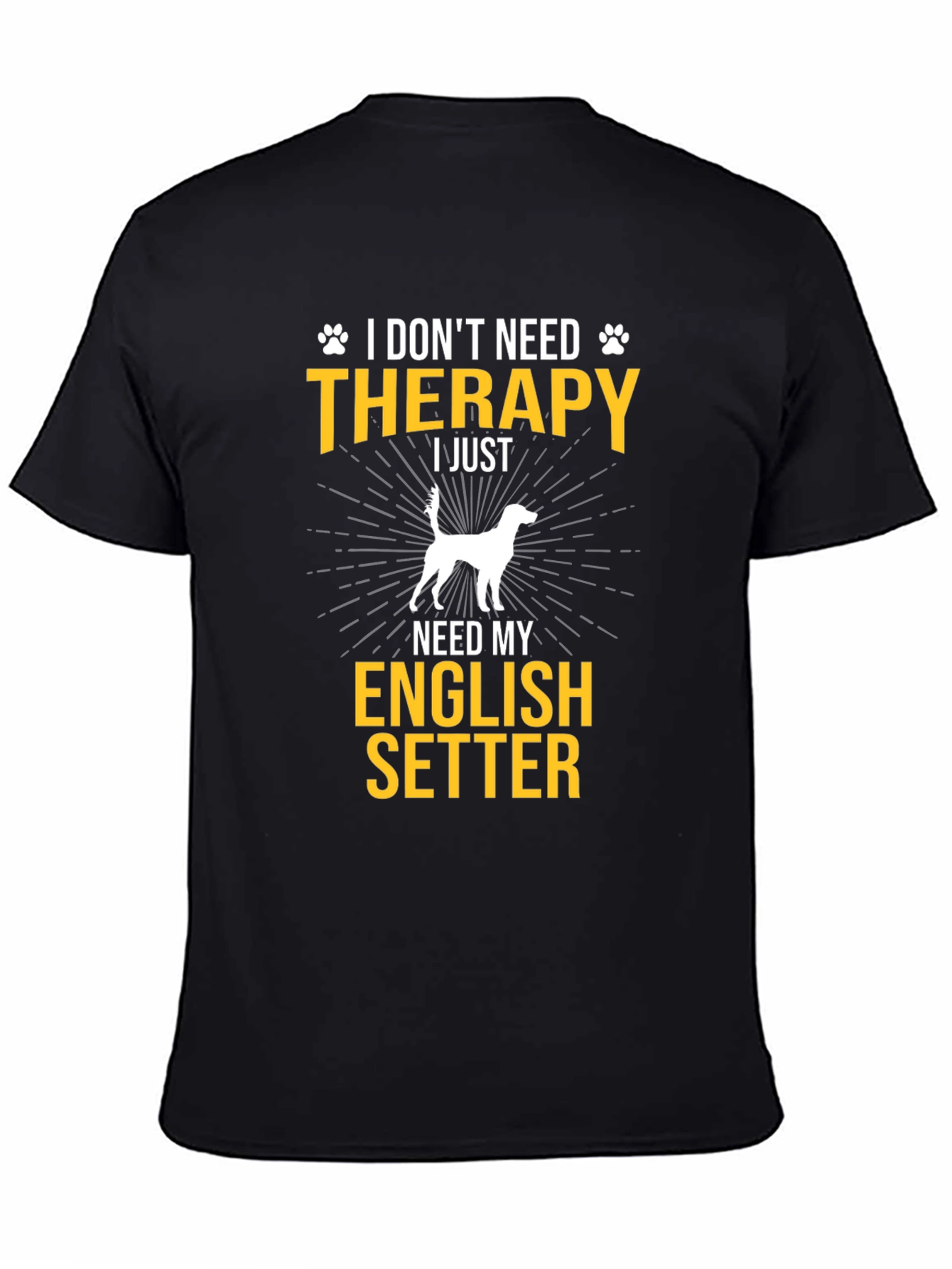 English Setter Dog T-Shirt - Therapy Alternative