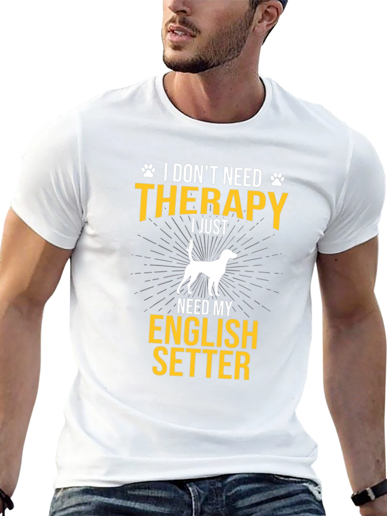 English Setter Dog T-Shirt - Therapy Alternative
