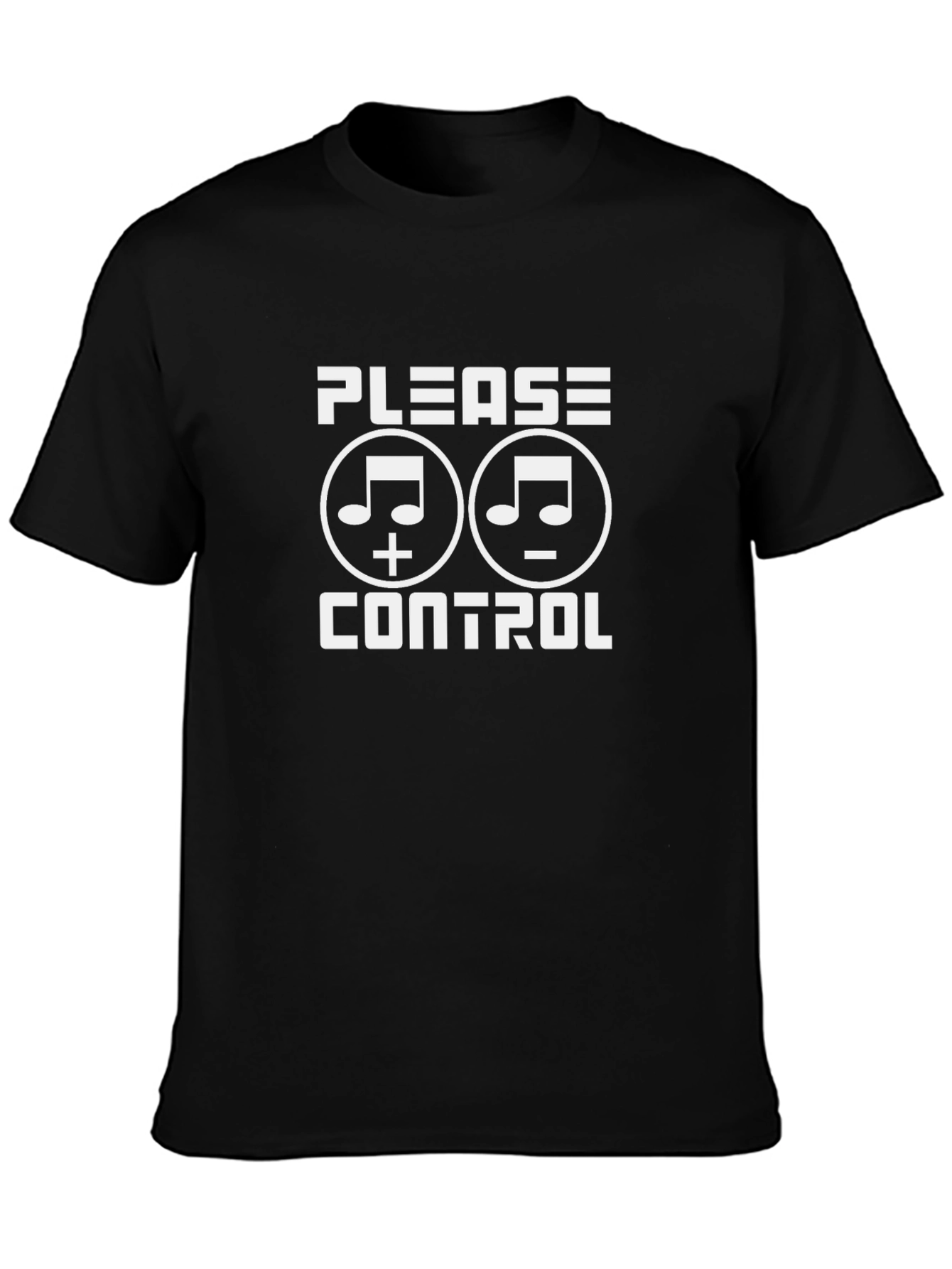 Please Control Music Note Graphic T-Shirt