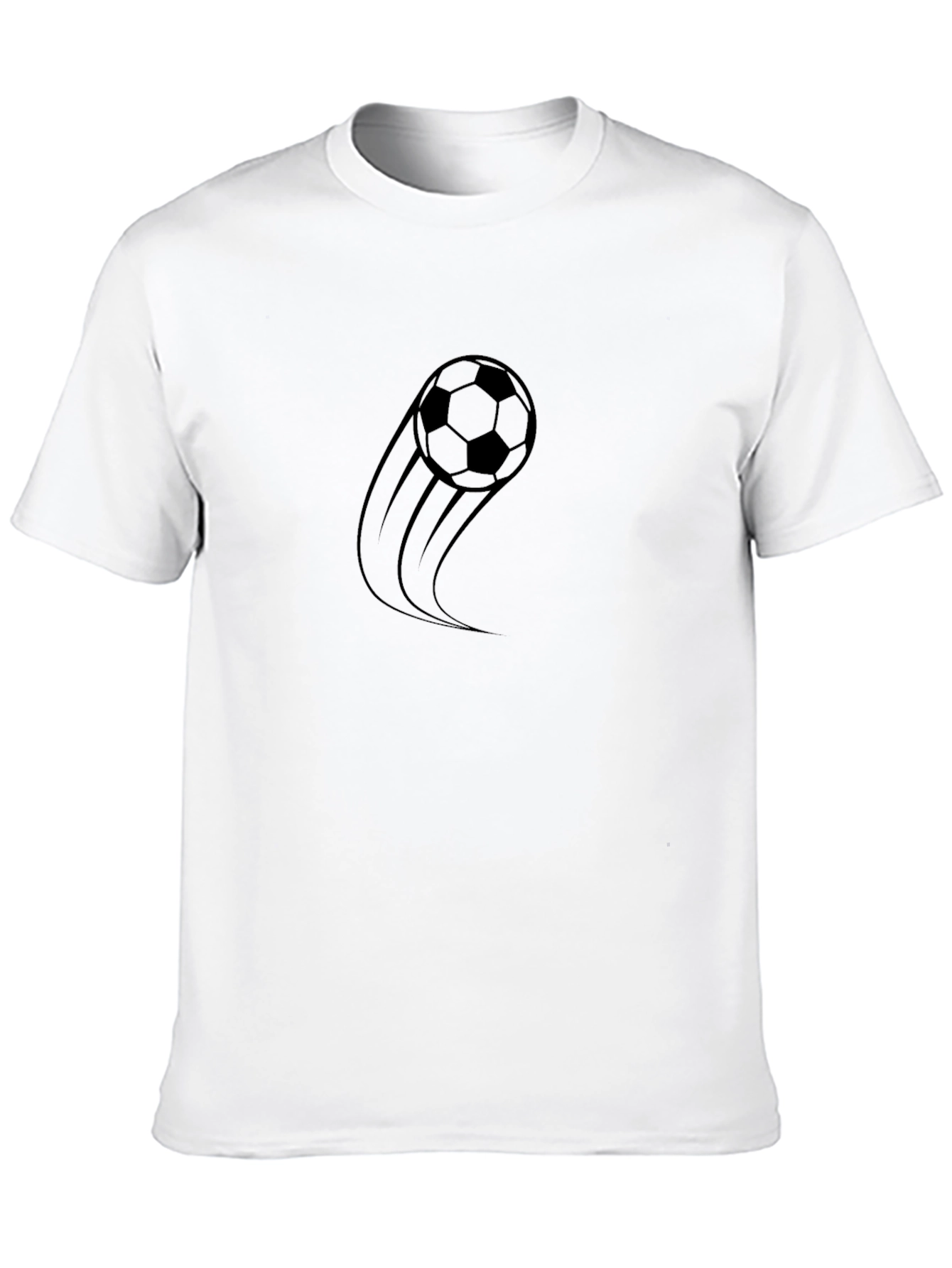 Soccer Ball Graphic Tee - Stylish Black T-Shirt