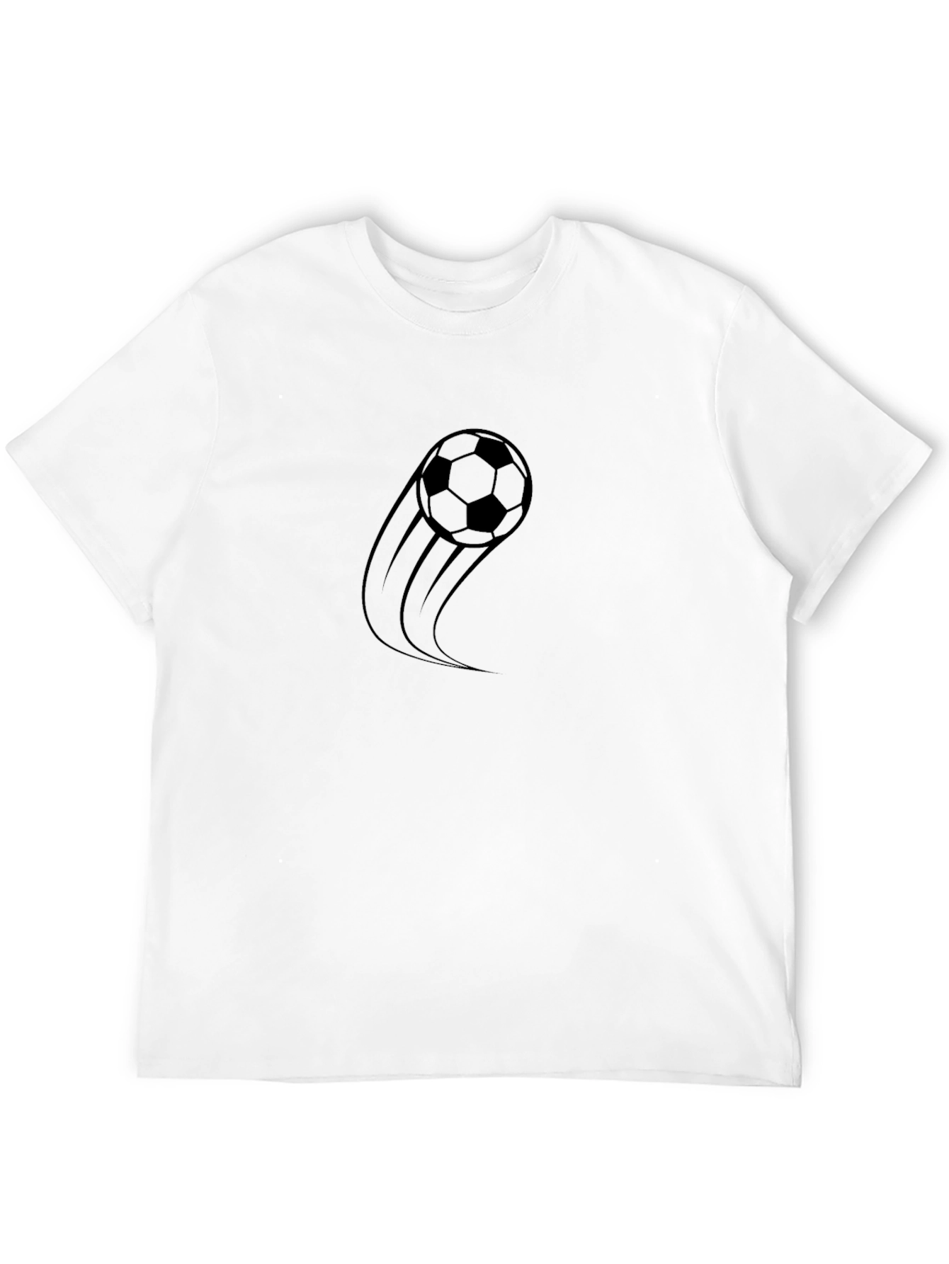 Soccer Ball Graphic Tee - Stylish Black T-Shirt