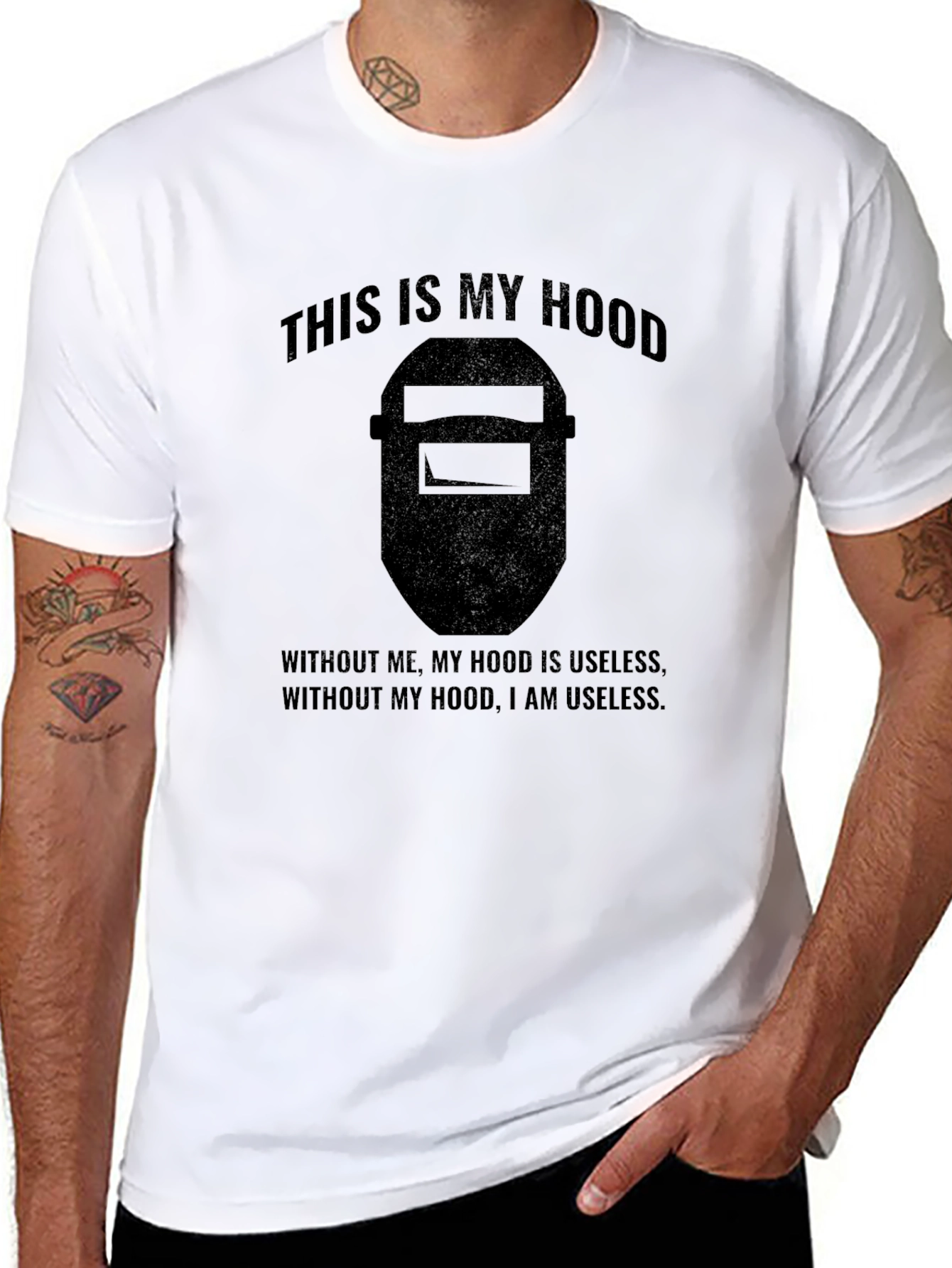 Welders Hood T-Shirt - Funny Welding Tee