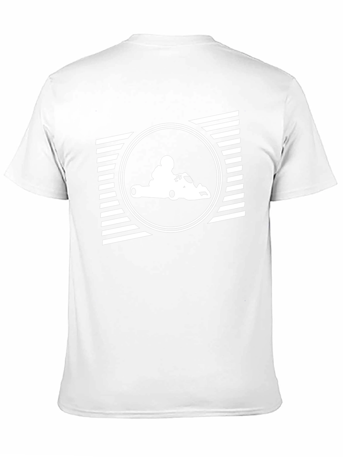 Go-Kart Racing Graphic Tee - Black Cotton T-Shirt