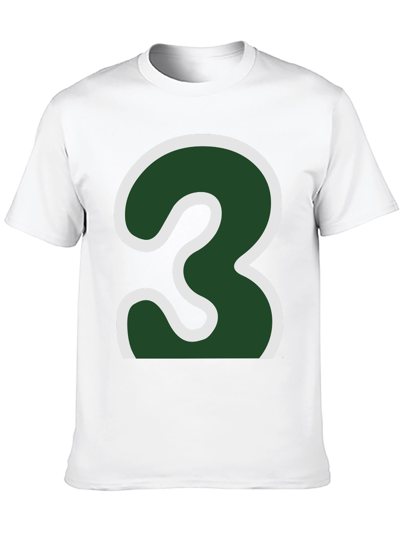 Number 3 Graphic Tee - Bold Statement Shirt