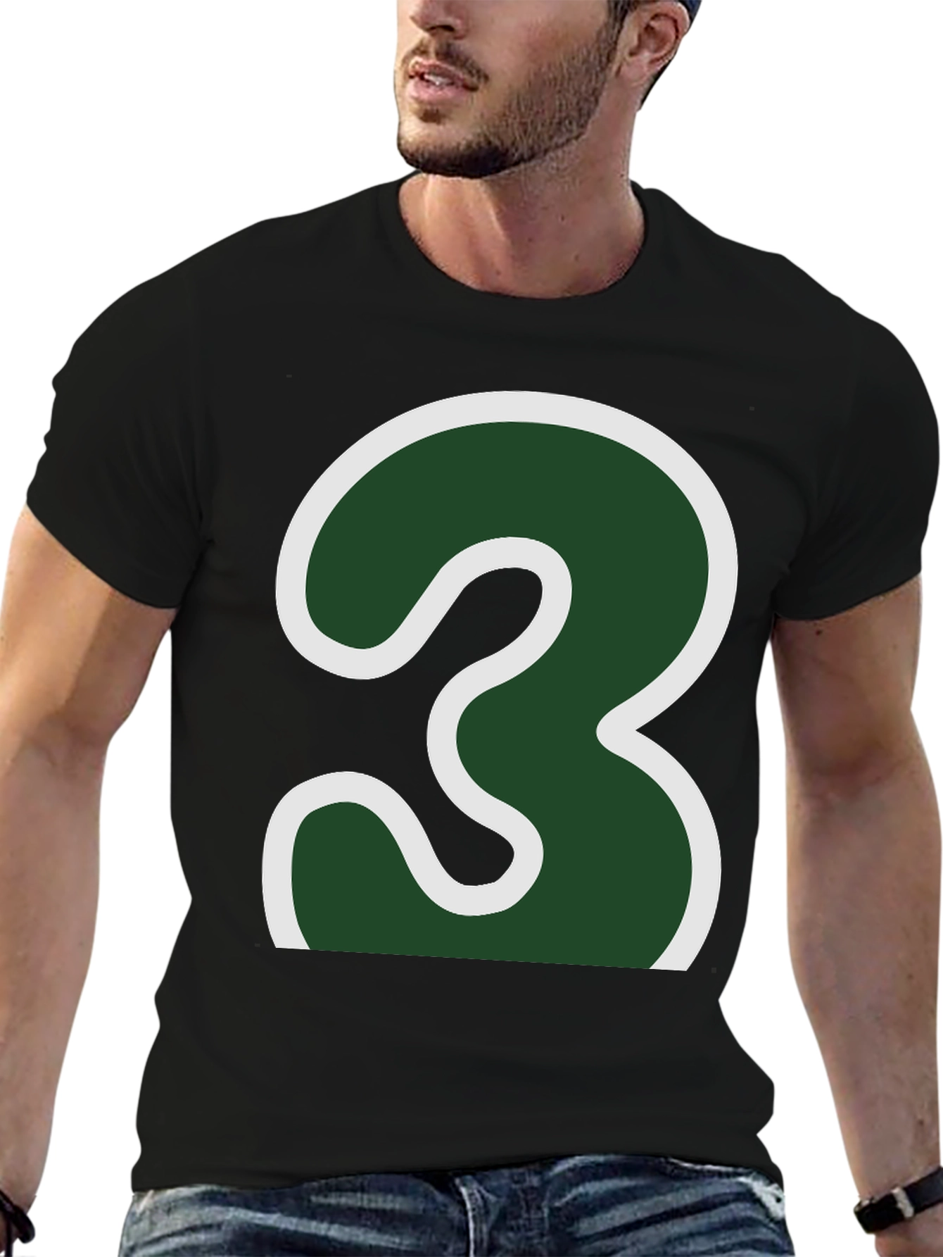 Number 3 Graphic Tee - Bold Statement Shirt