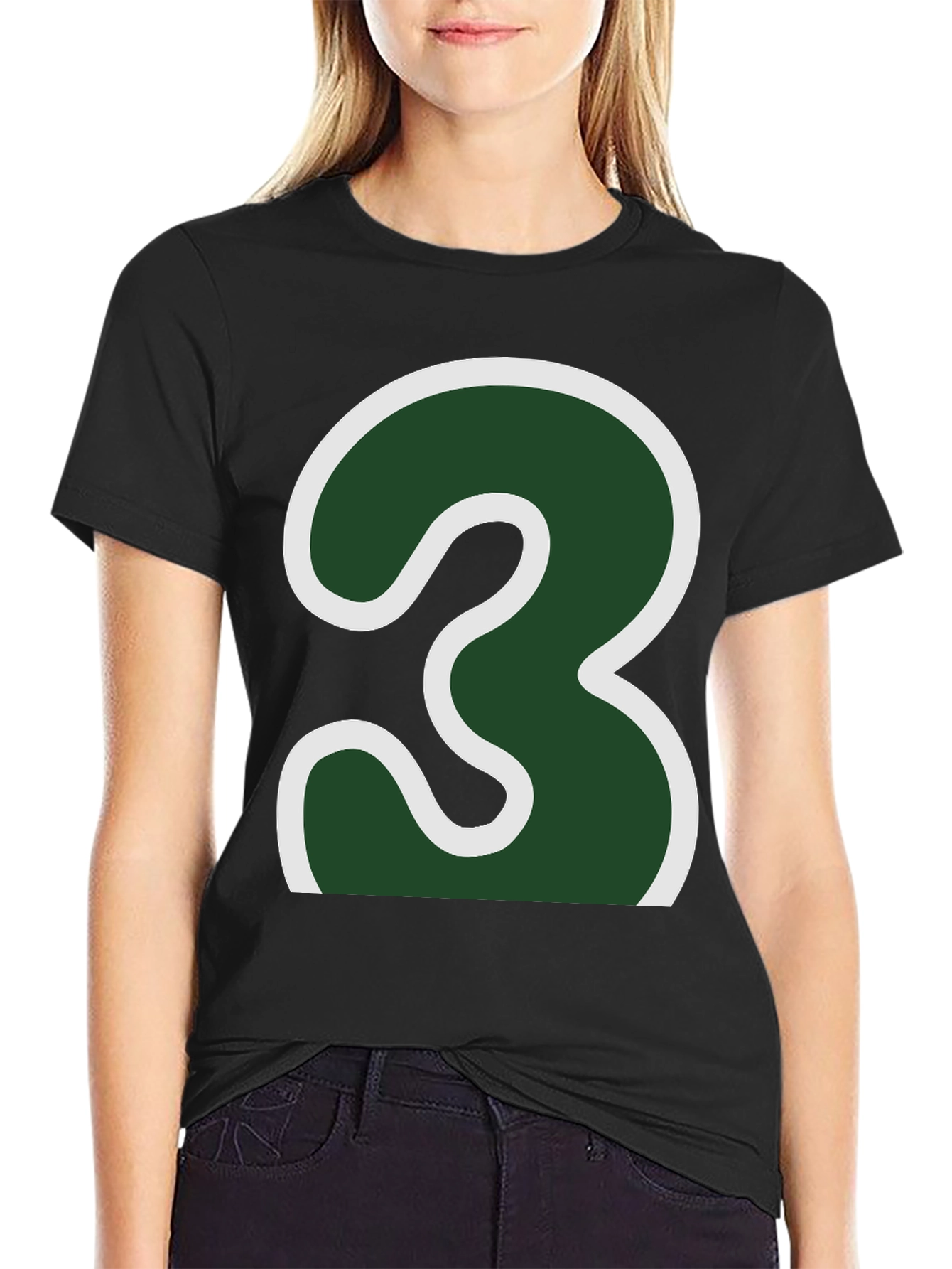 Number 3 Graphic Tee - Bold Statement Shirt
