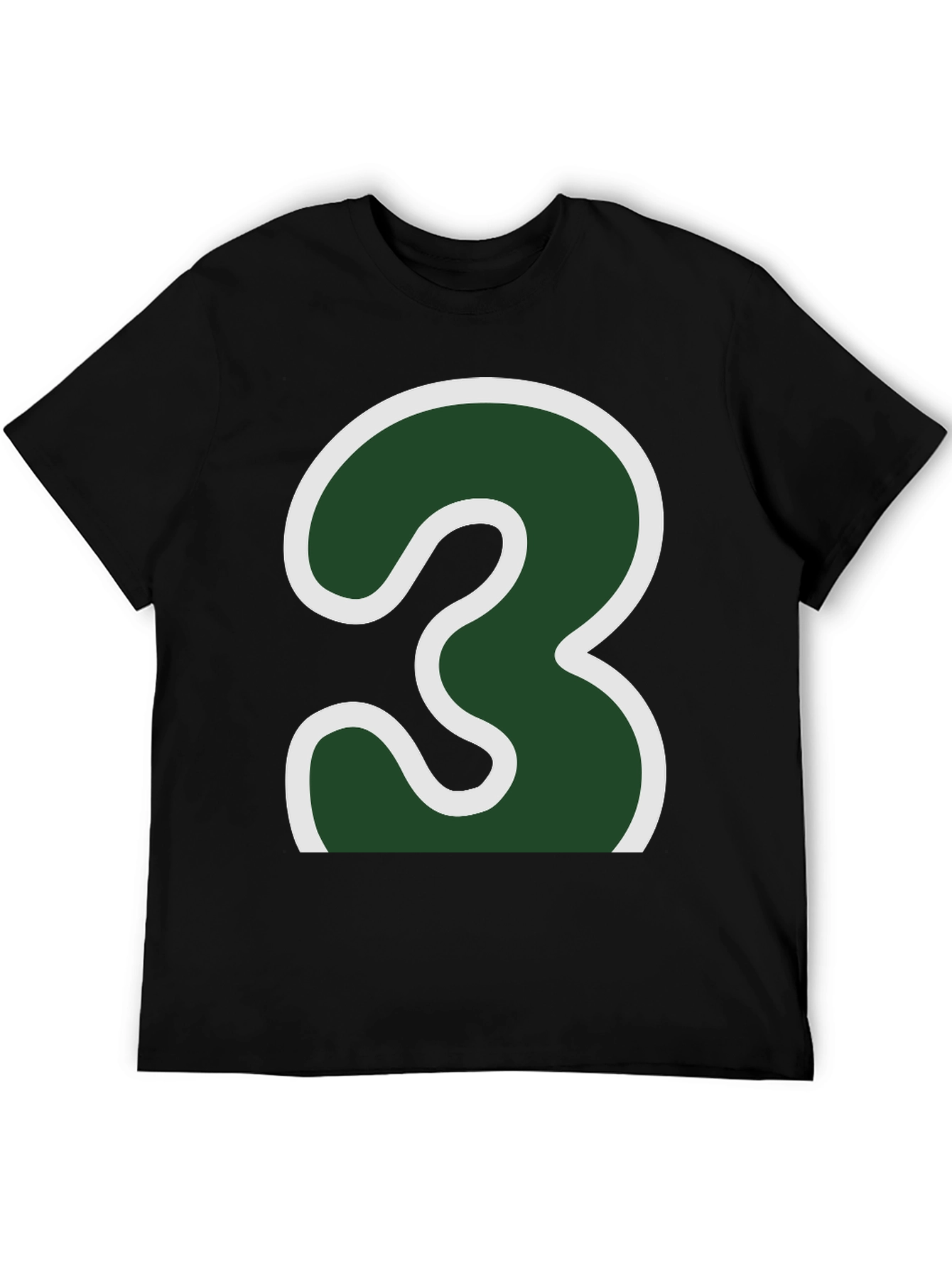 Number 3 Graphic Tee - Bold Statement Shirt