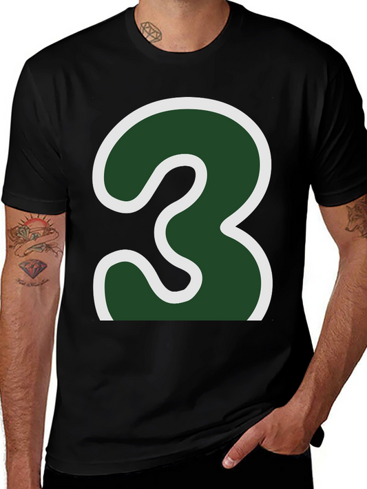 Number 3 Graphic Tee - Bold Statement Shirt