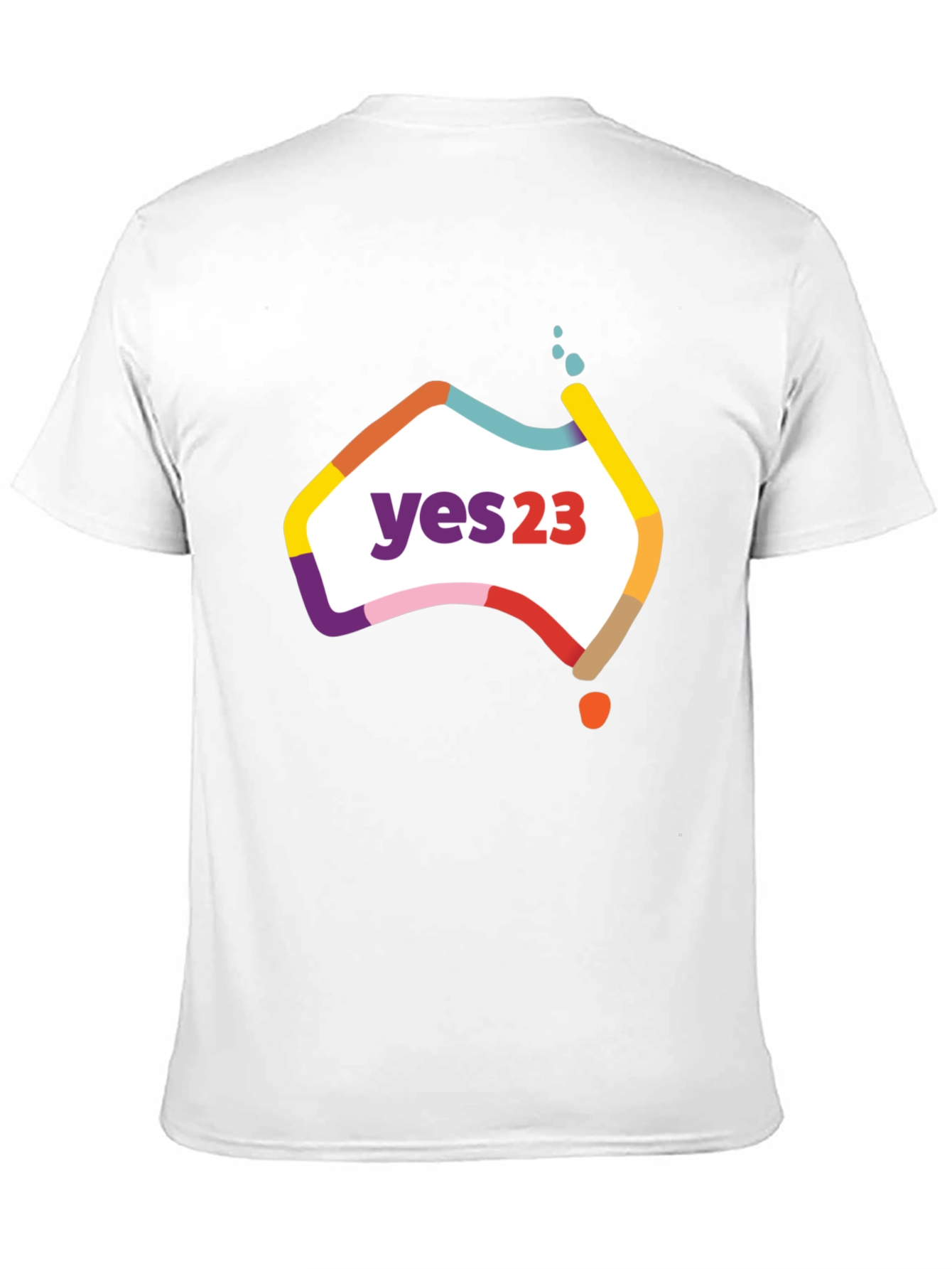 Yes23 Australia Map T-Shirt - Referendum Support Tee