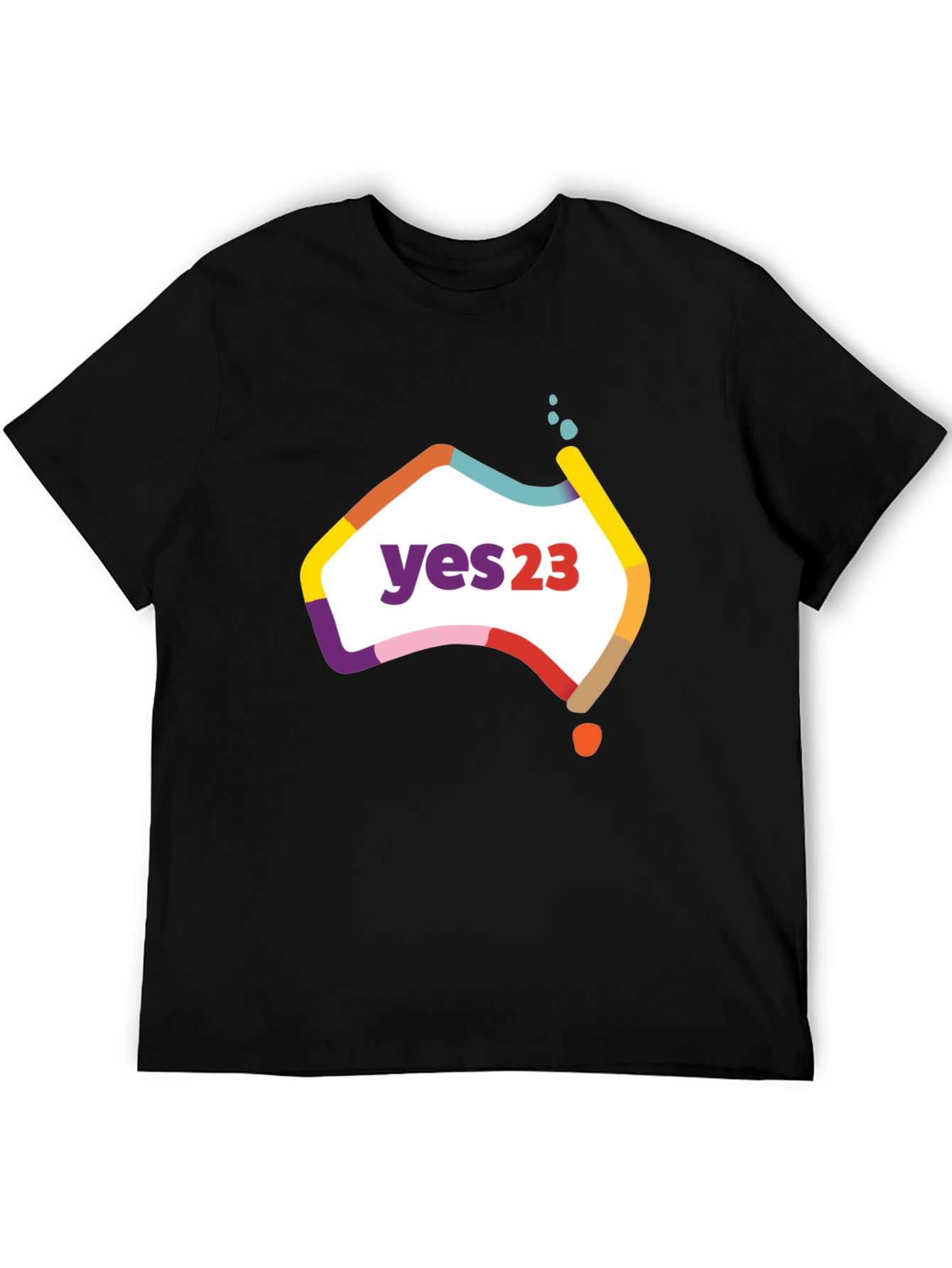 Yes23 Australia Map T-Shirt - Referendum Support Tee
