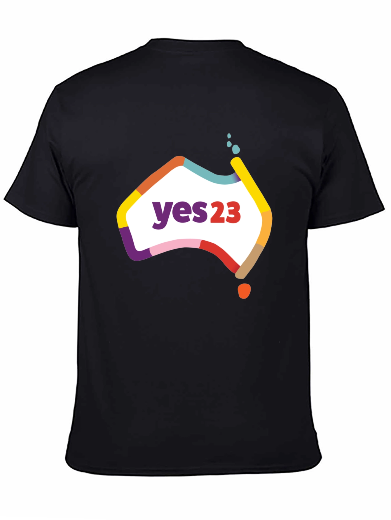 Yes23 Australia Map T-Shirt - Referendum Support Tee
