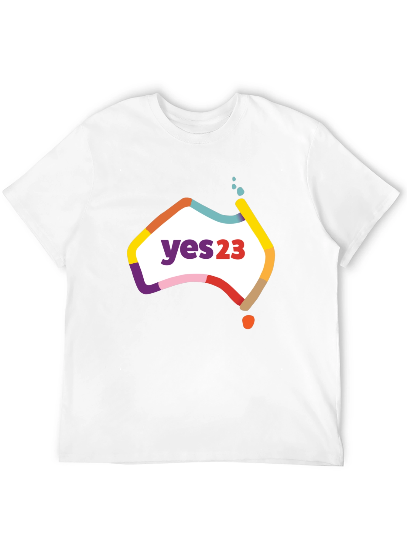 Yes23 Australia Map T-Shirt - Referendum Support Tee