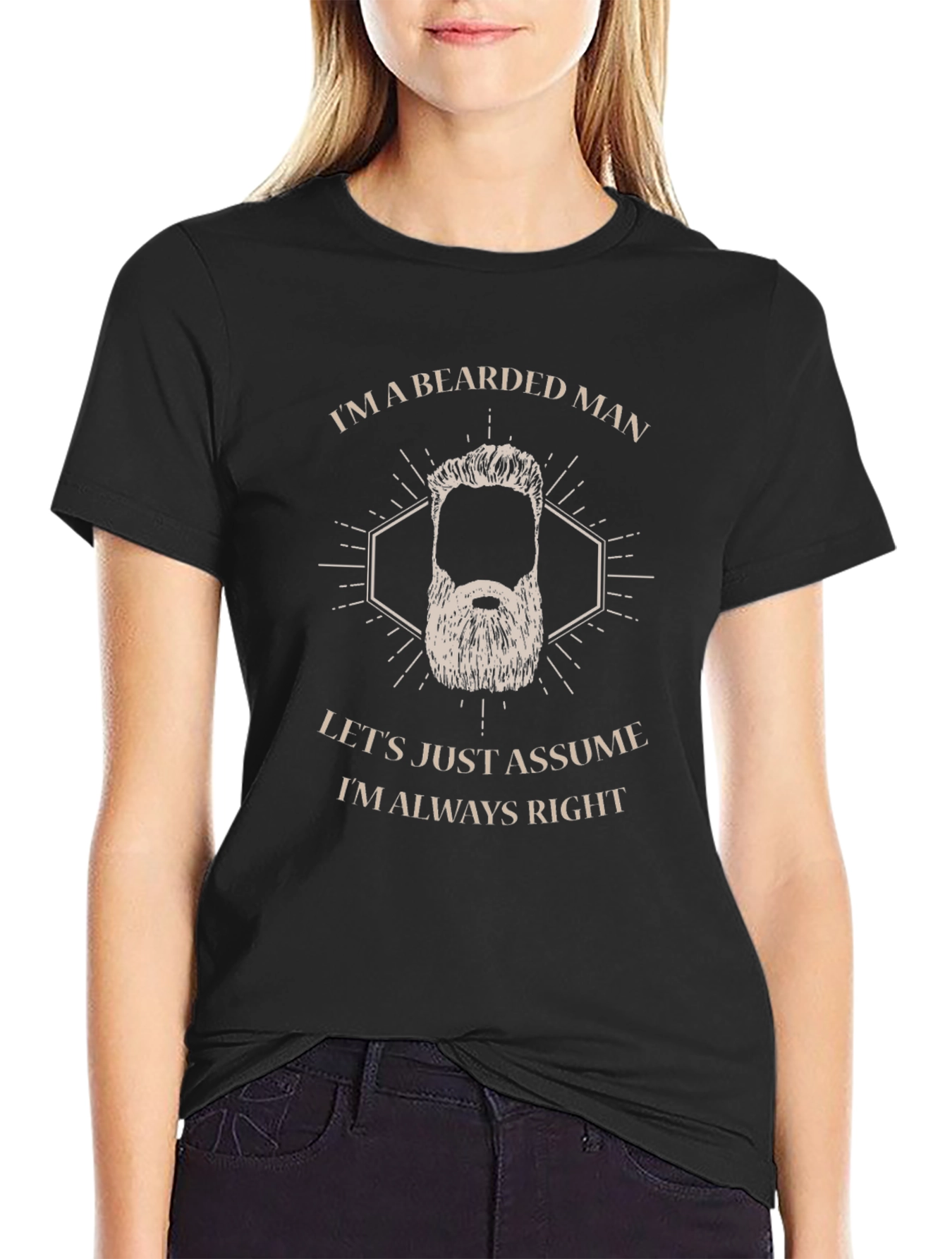 Bearded Man Always Right Graphic Tee