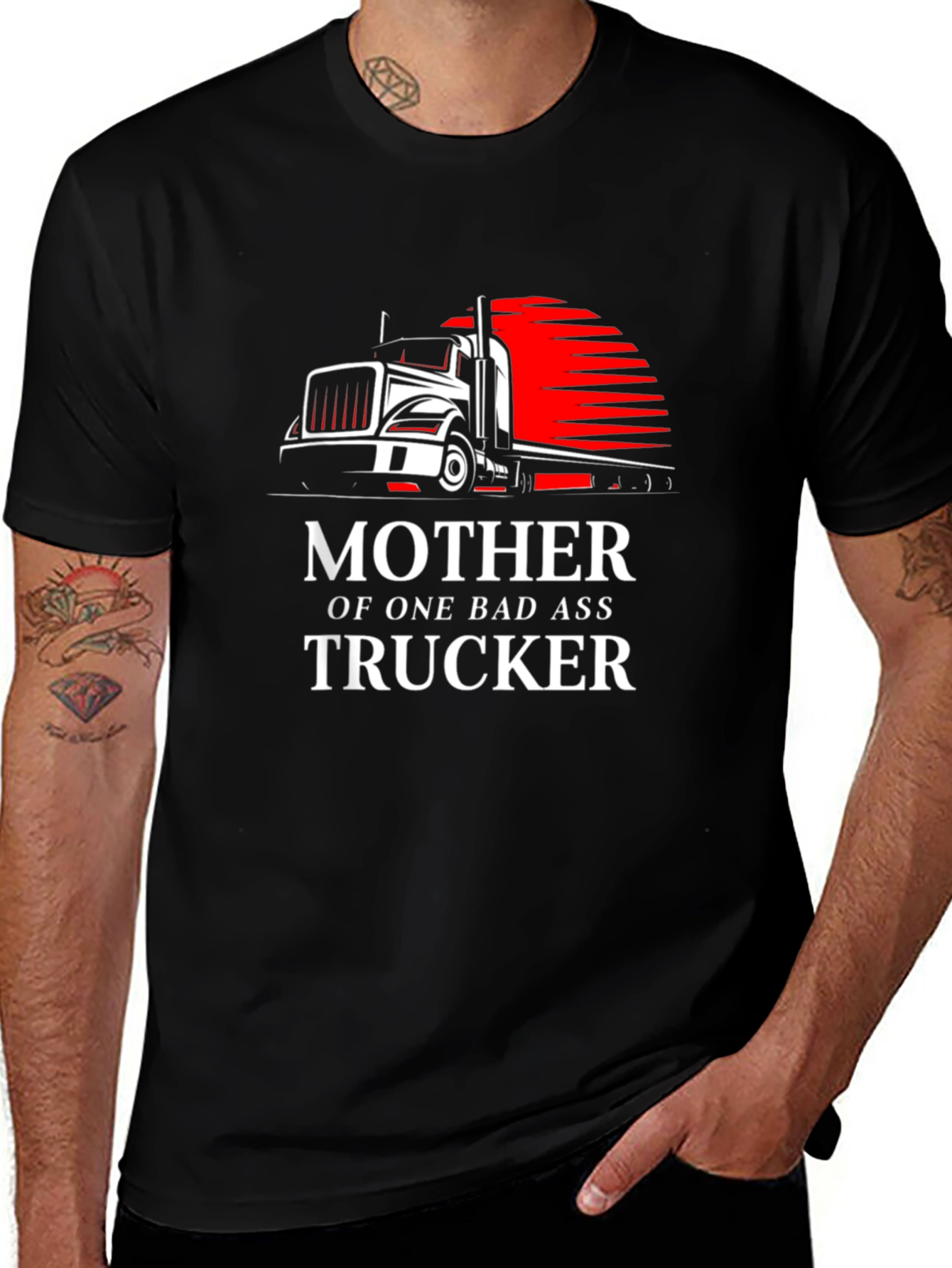 Mother of a Bad Ass Trucker T-Shirt