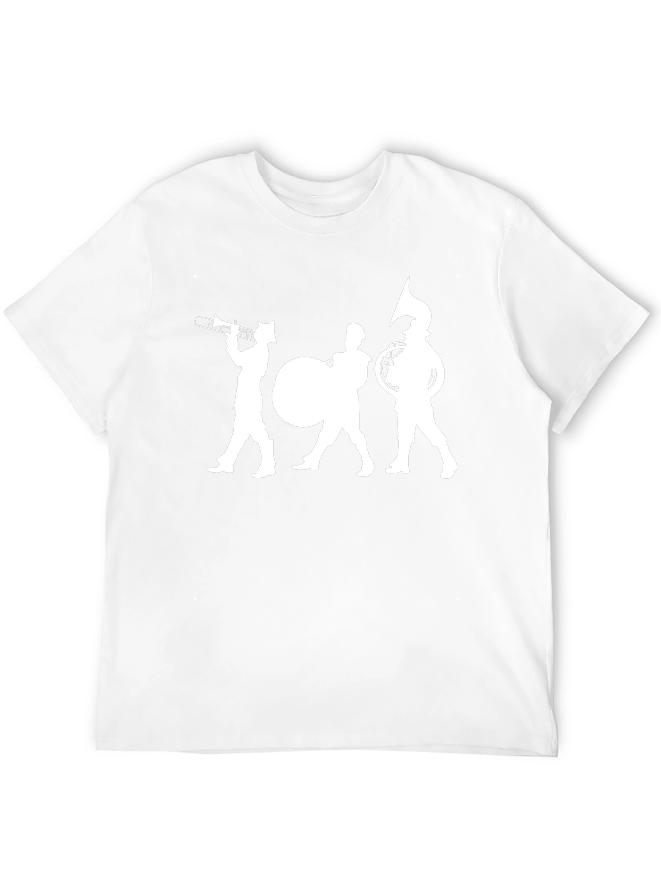 Marching Band Silhouette Black T-Shirt