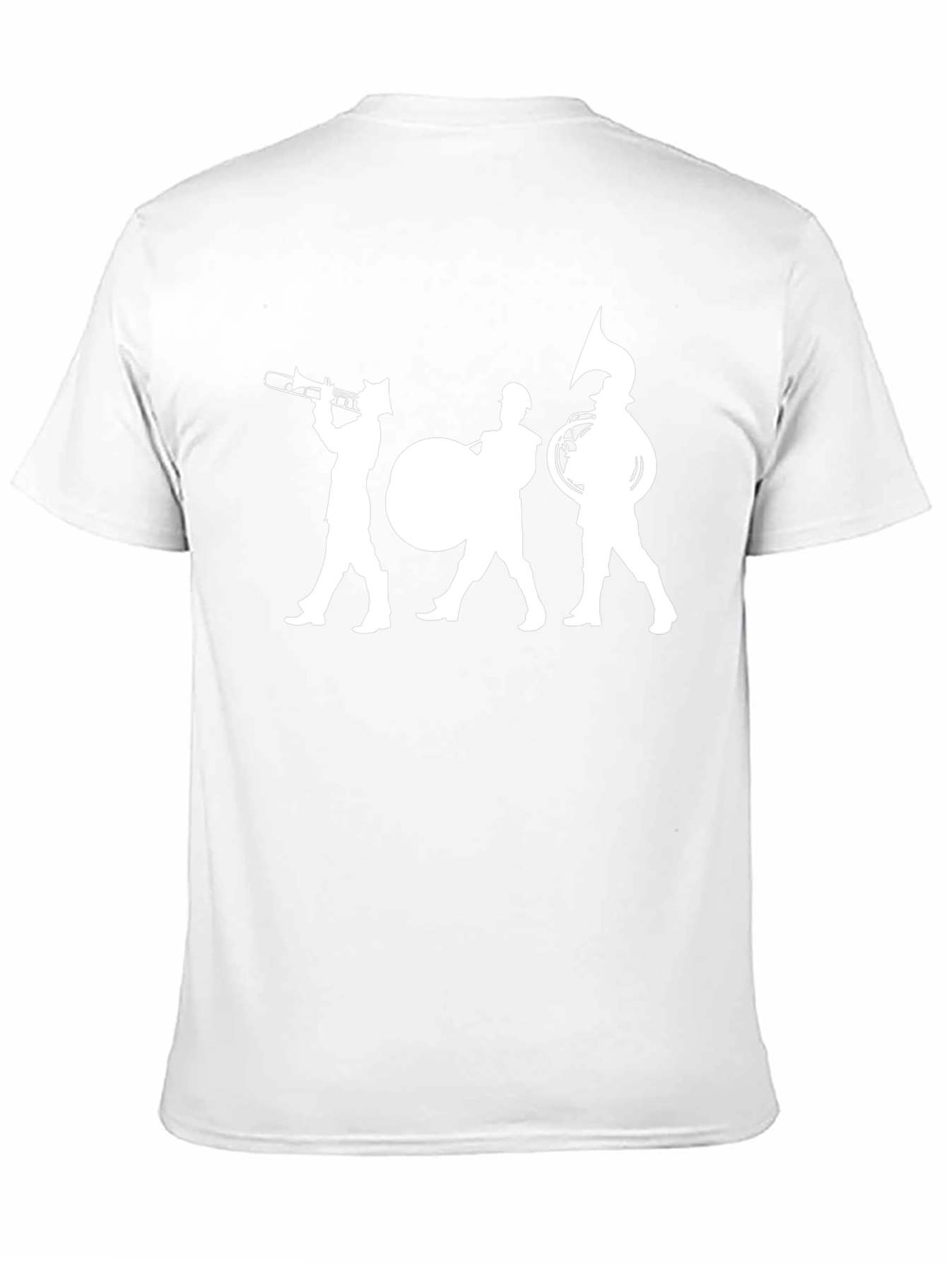 Marching Band Silhouette Black T-Shirt