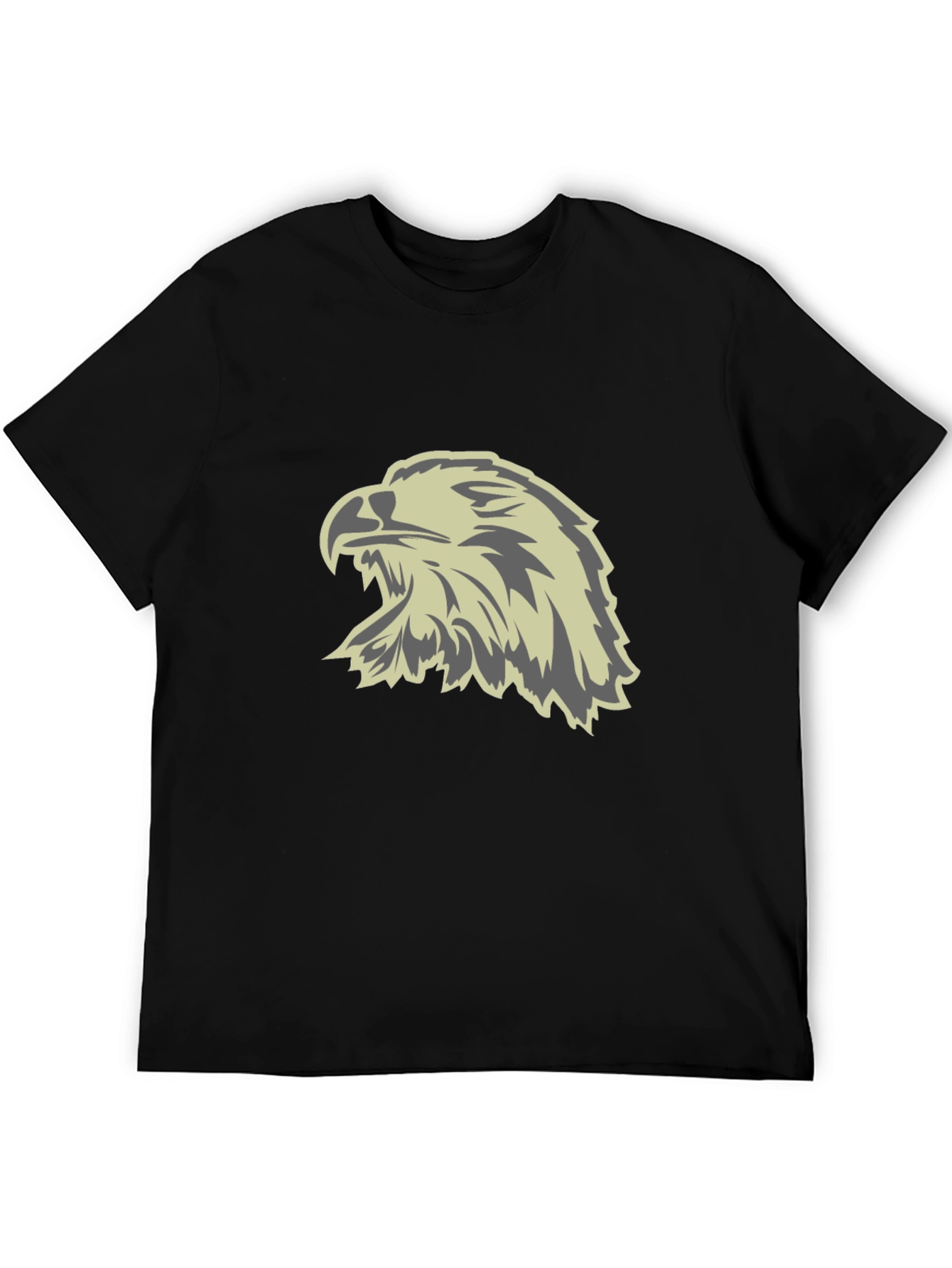 Bold Eagle Graphic Tee - Black