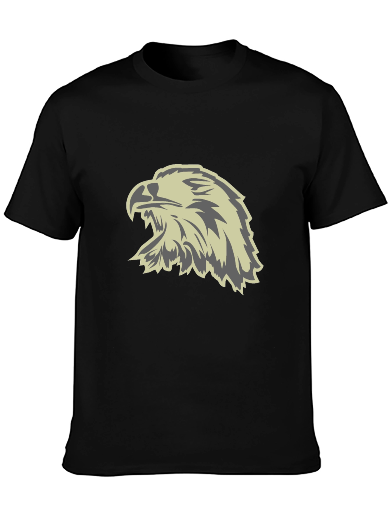 Bold Eagle Graphic Tee - Black