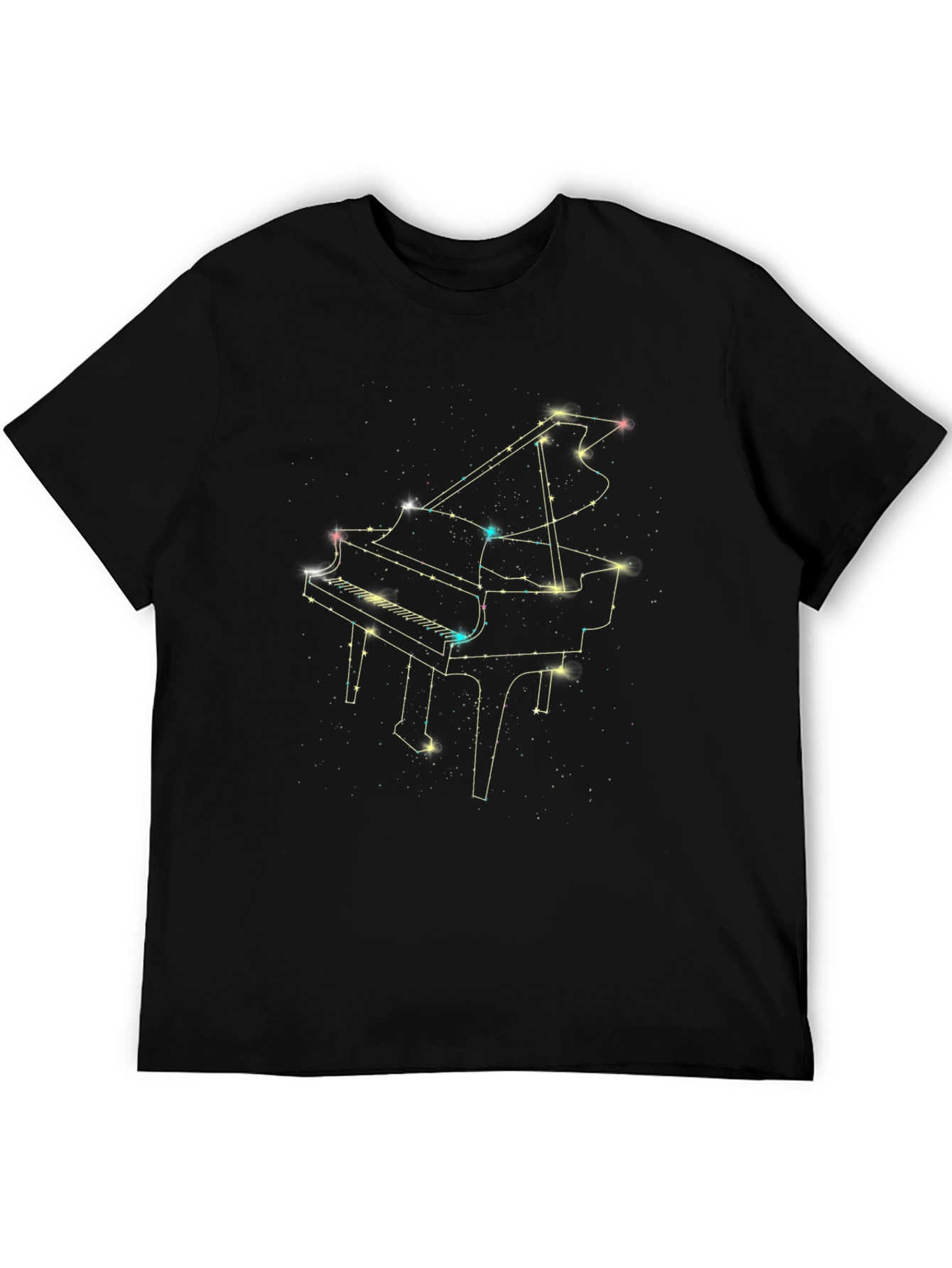 Piano Constellation Black T-Shirt